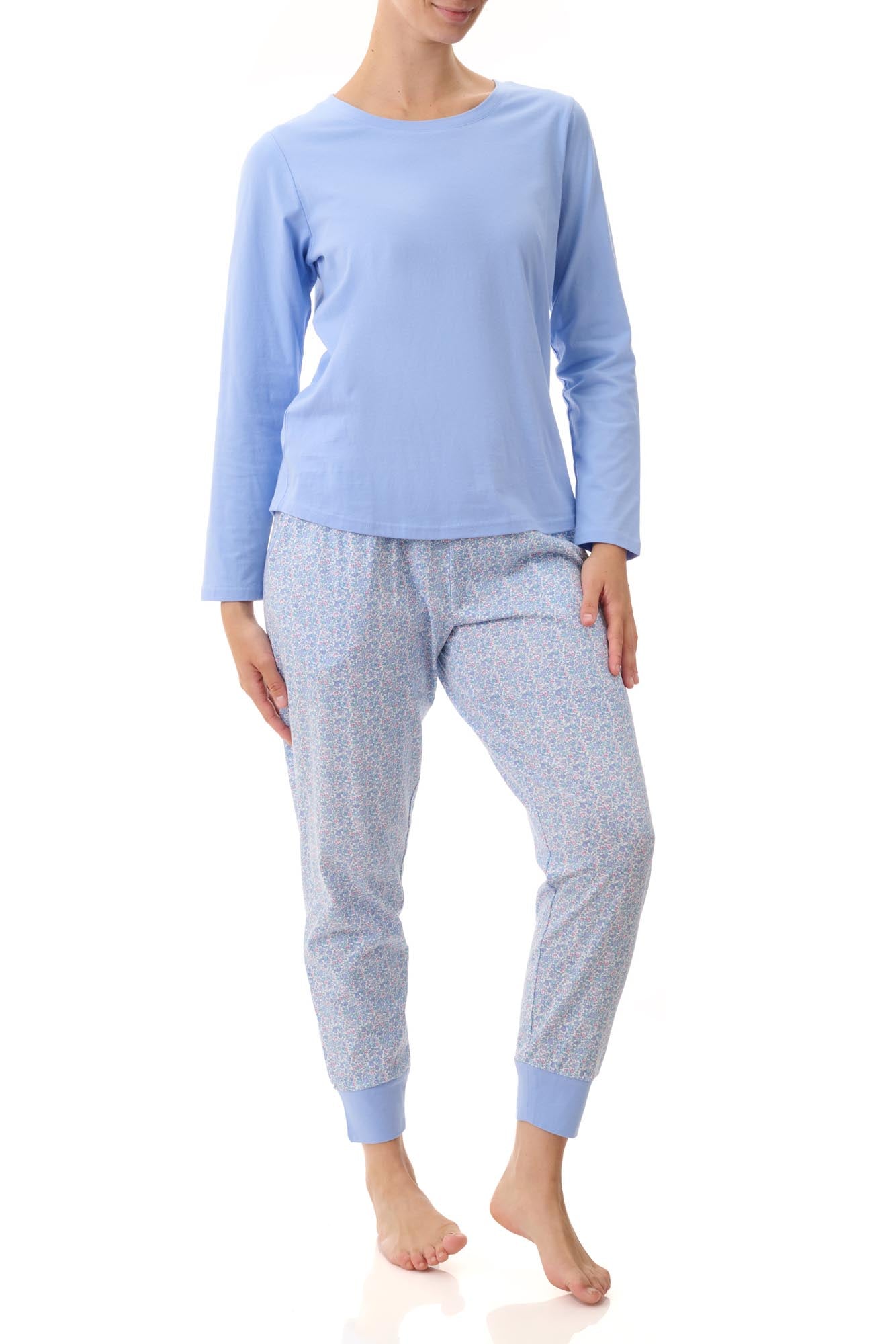 3LP27E - Ski pyjama plain top