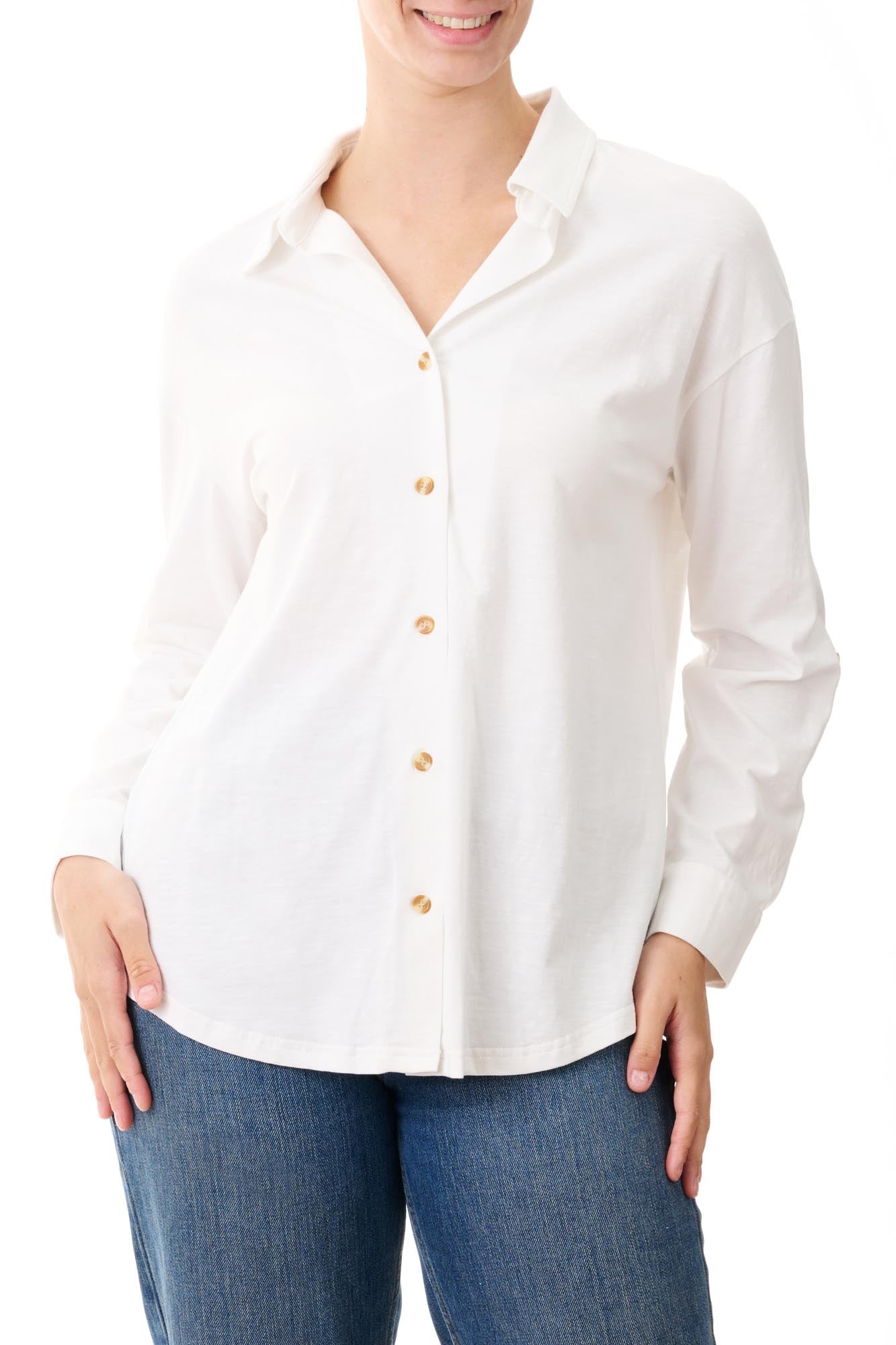 3LY30 - Jersey collared shirt