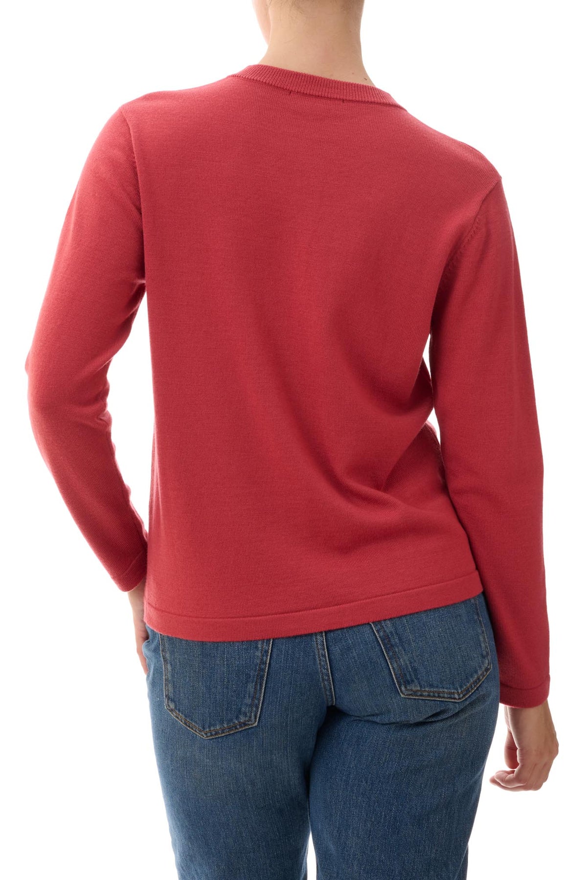 Crew neck cardi