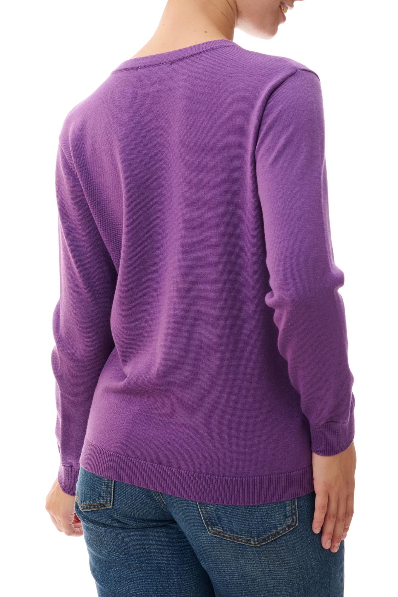Crew neck cardigan