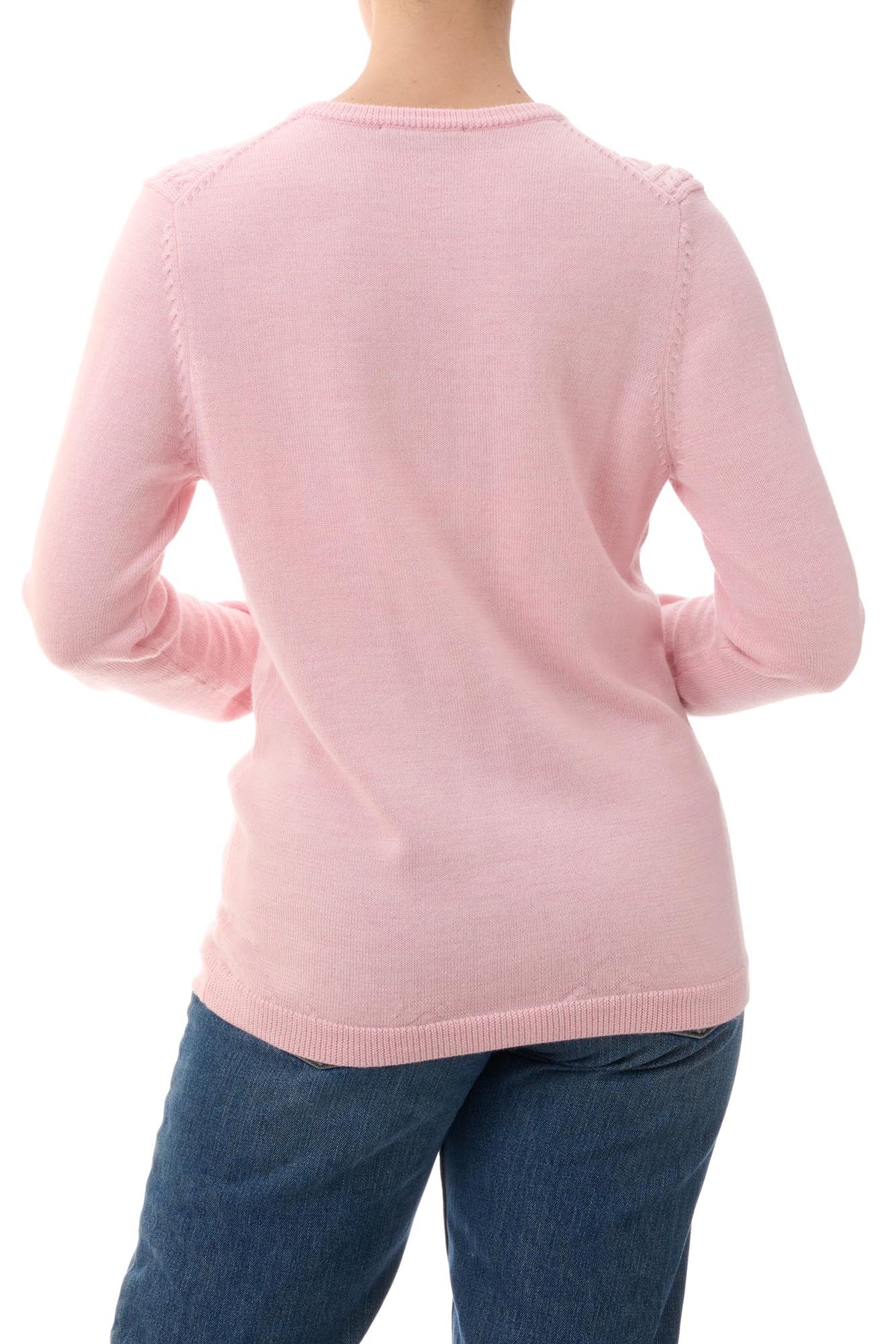 Cable front cardigan