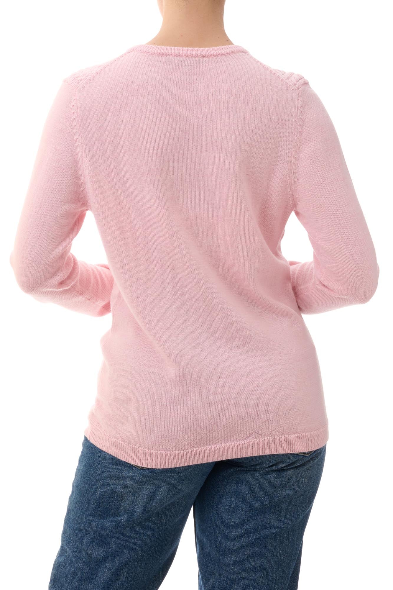 Cable front cardigan