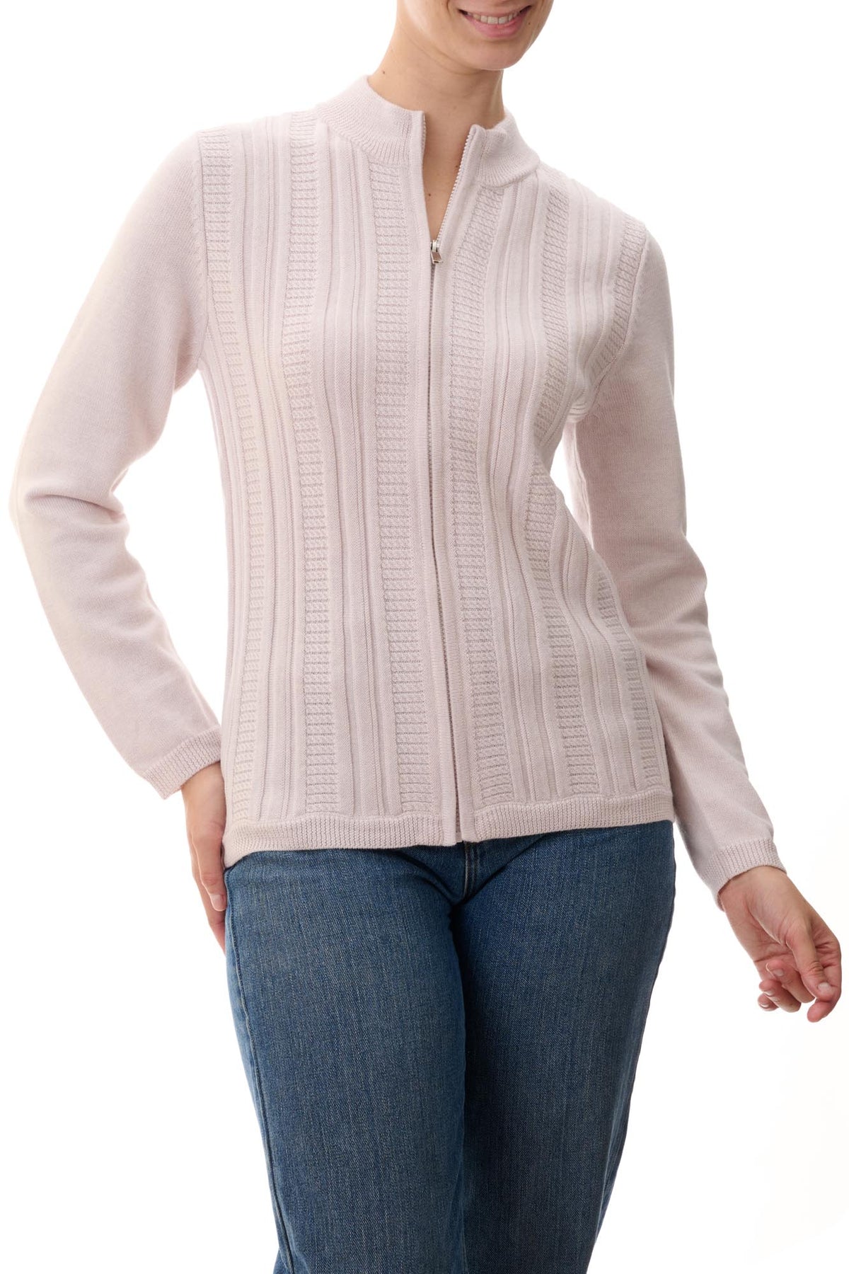 Cable stripe cardi
