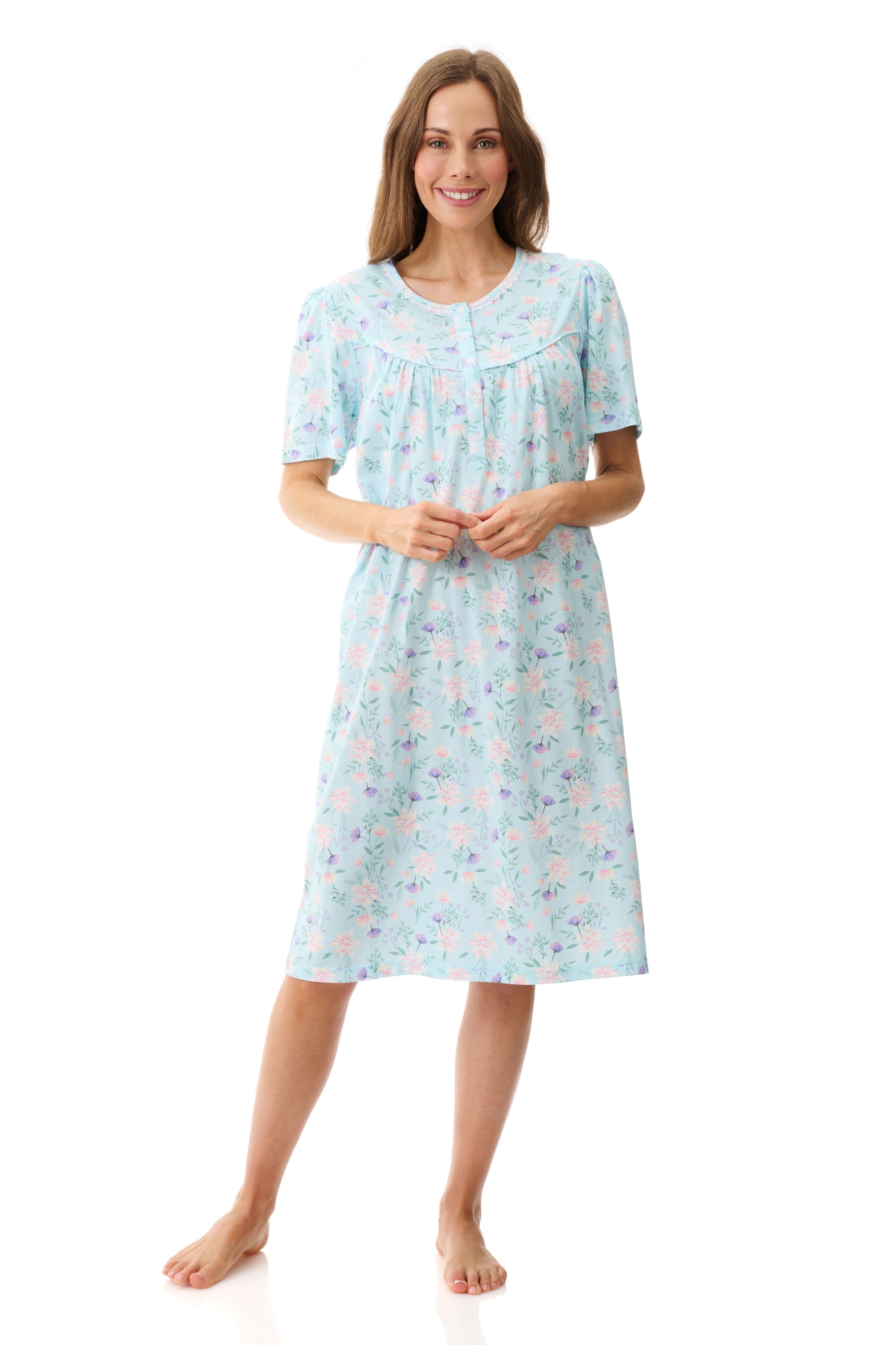 4LP08G - Short sleeve short nightie