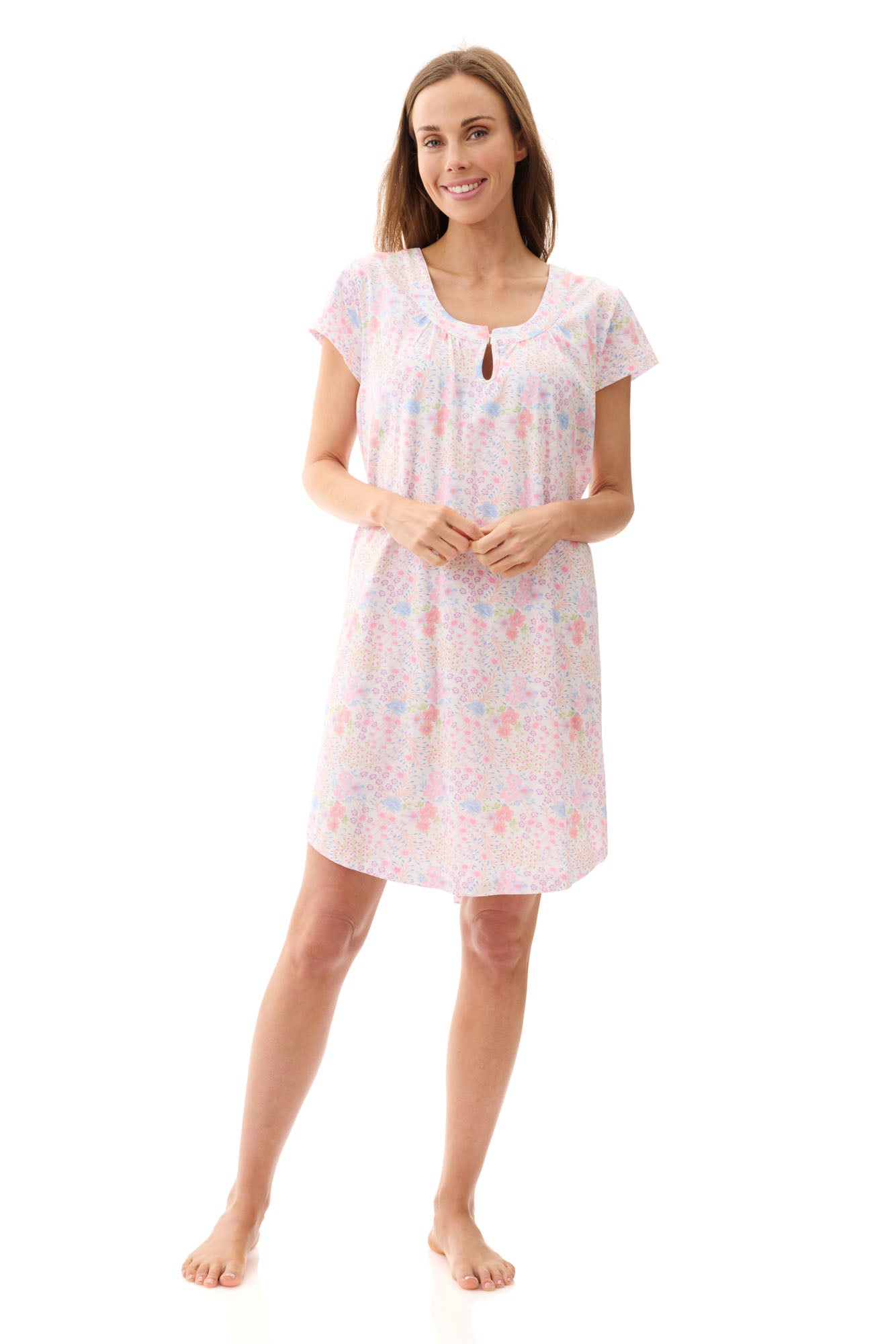 4LP23V - Short sleeve short nightie