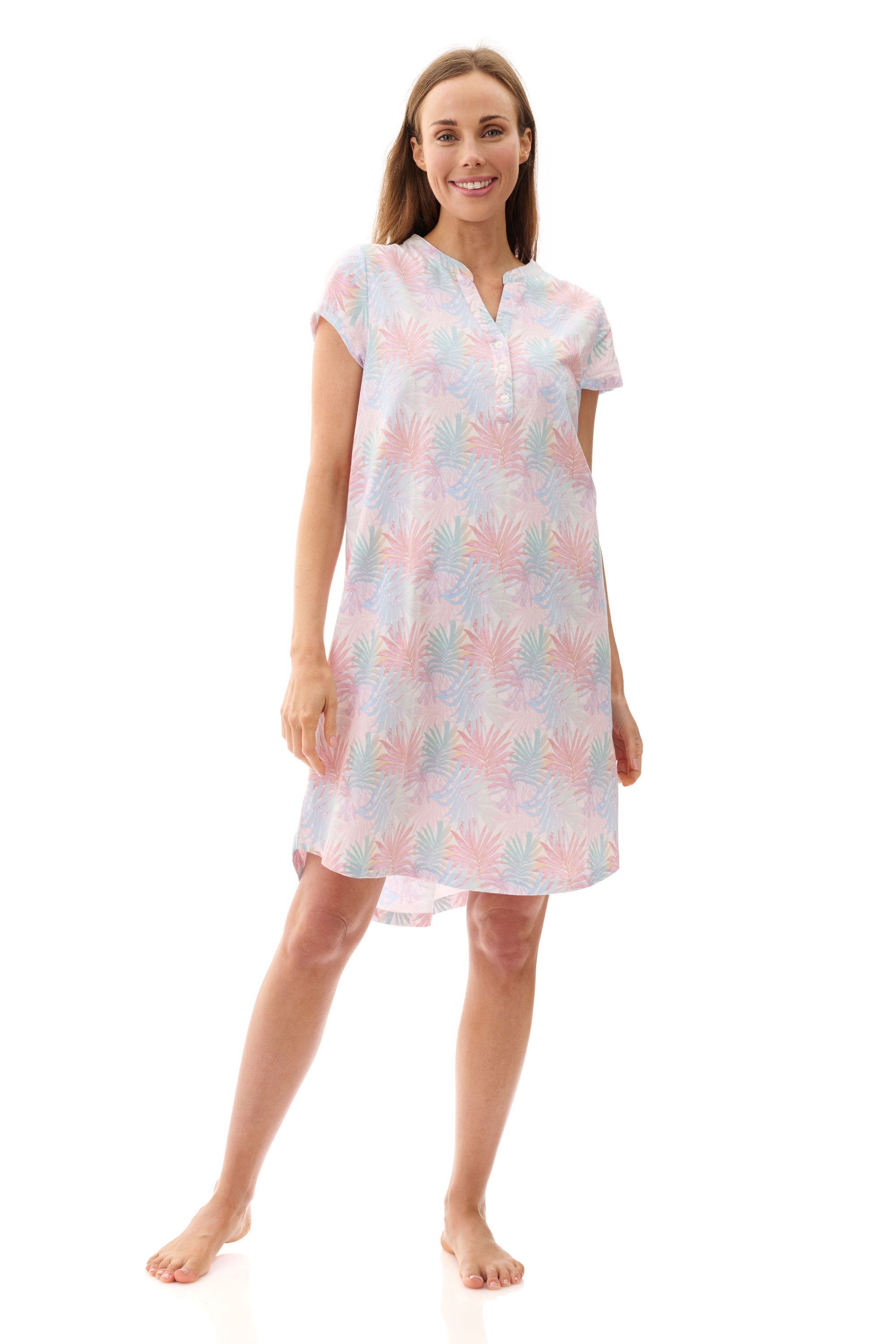 4LP36W - Short sleeve short sleepshirt