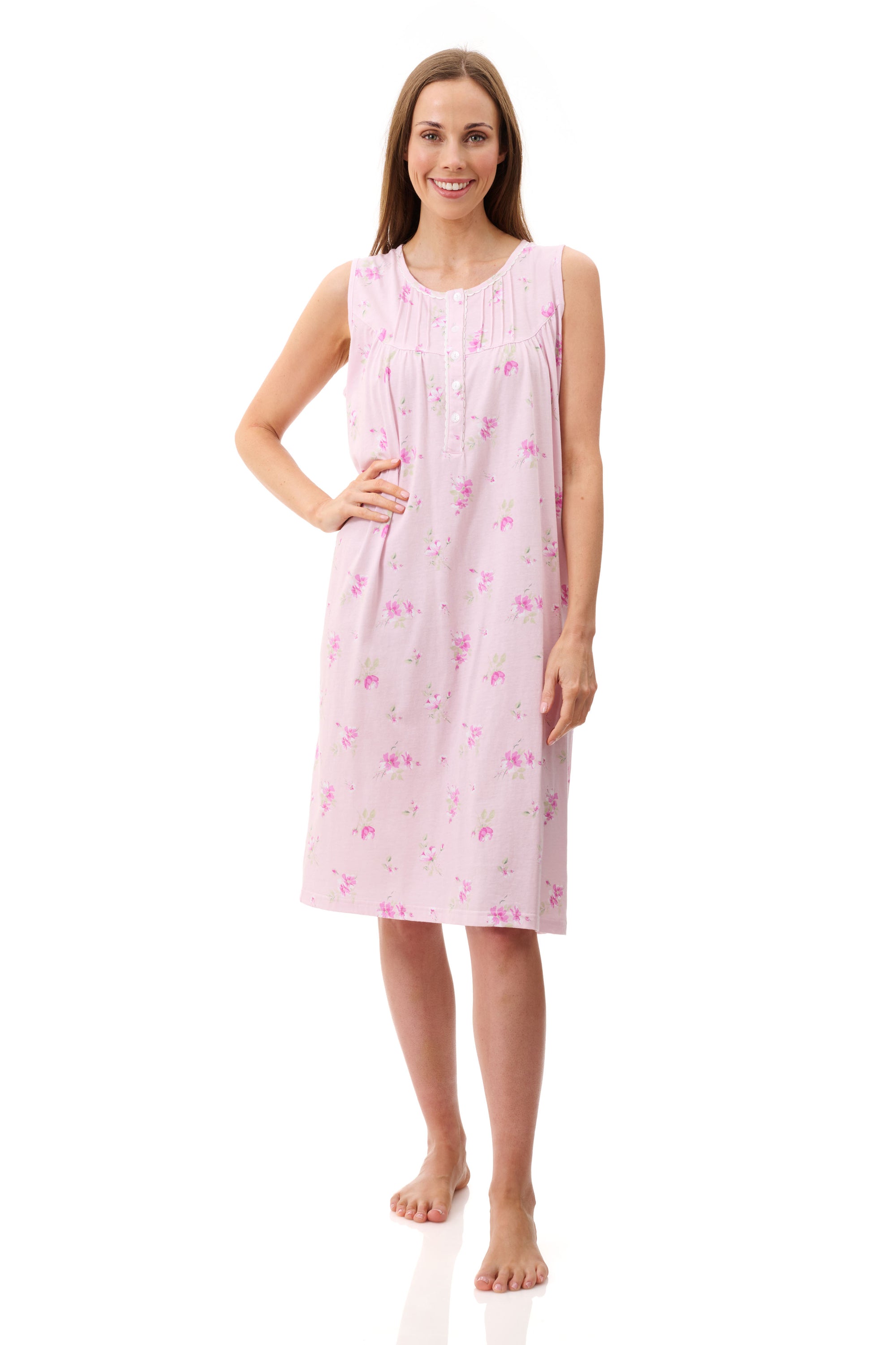 4LP82T - Sleeveless short nightie