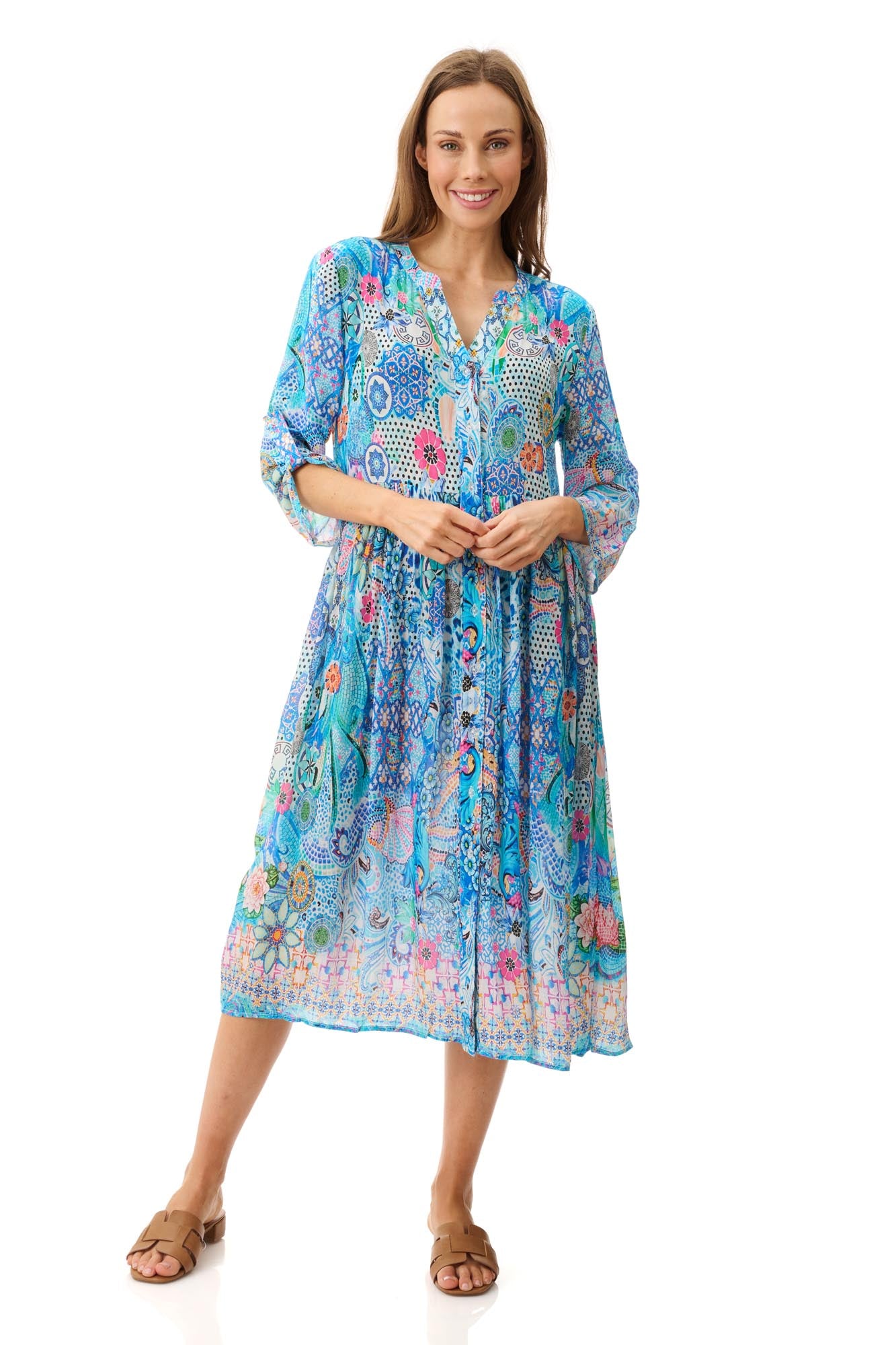 4MV104D - Devonport print dress