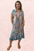 4MV117R - Reed print dress