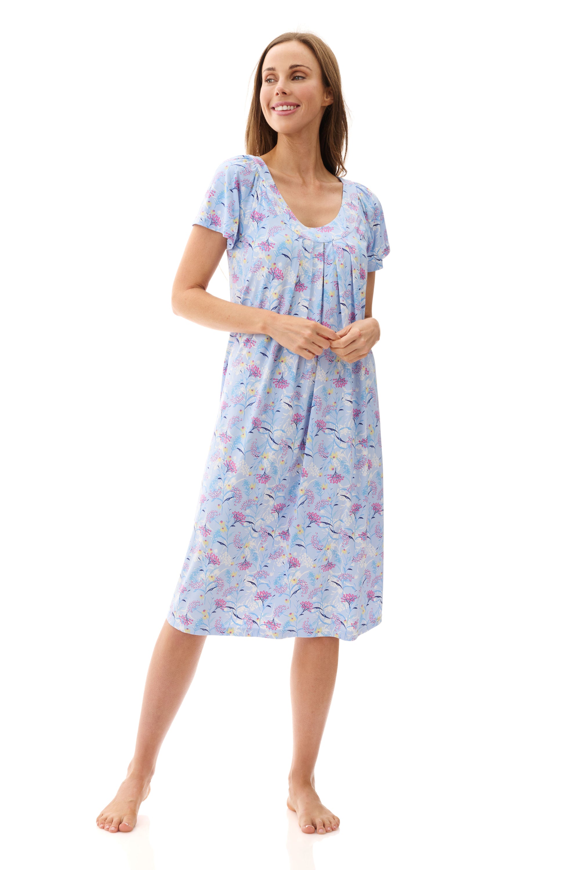 4PP12G - Short sleeve short nightie