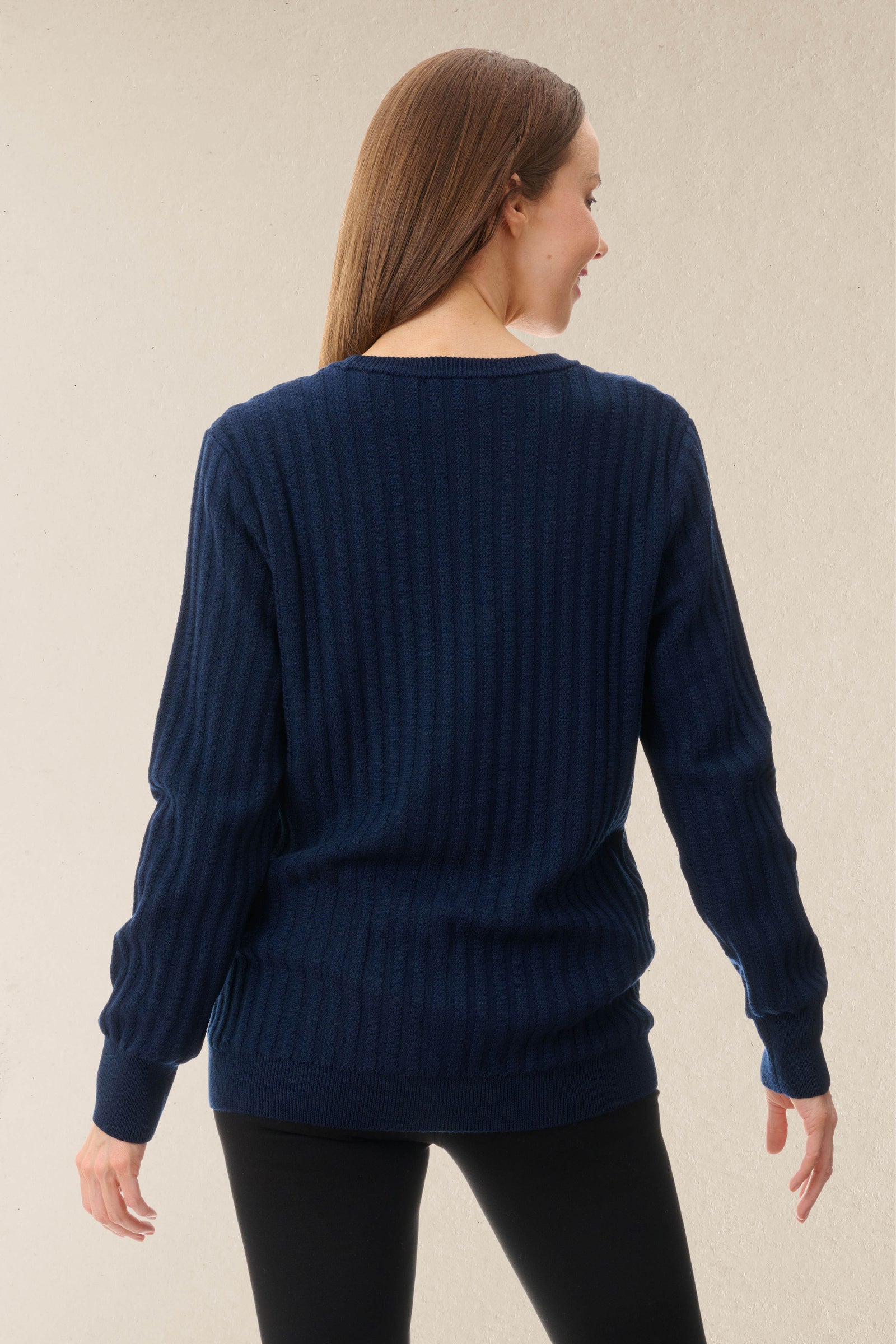 V-neck cabled cardigan