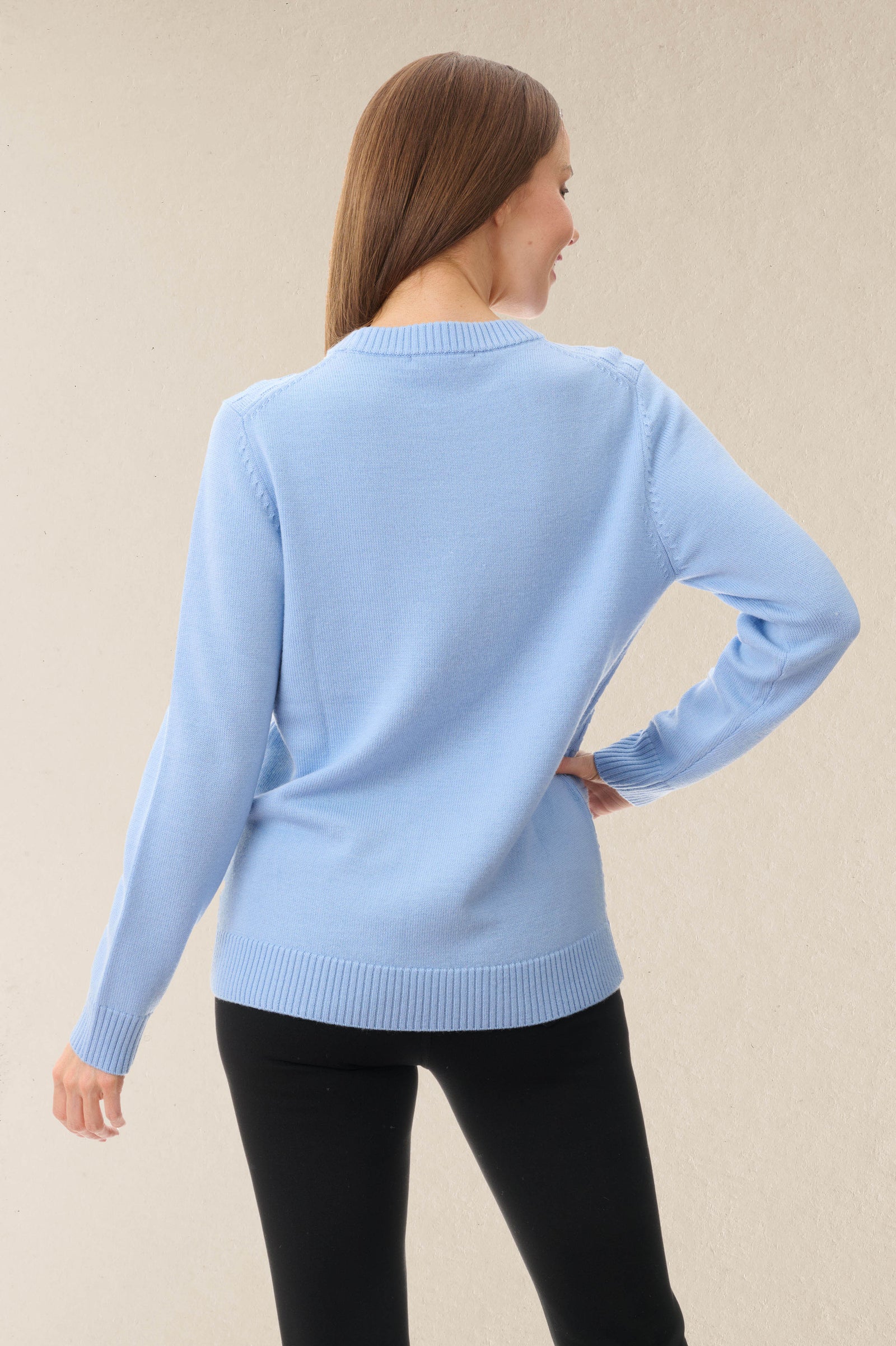 Basket weave jumper