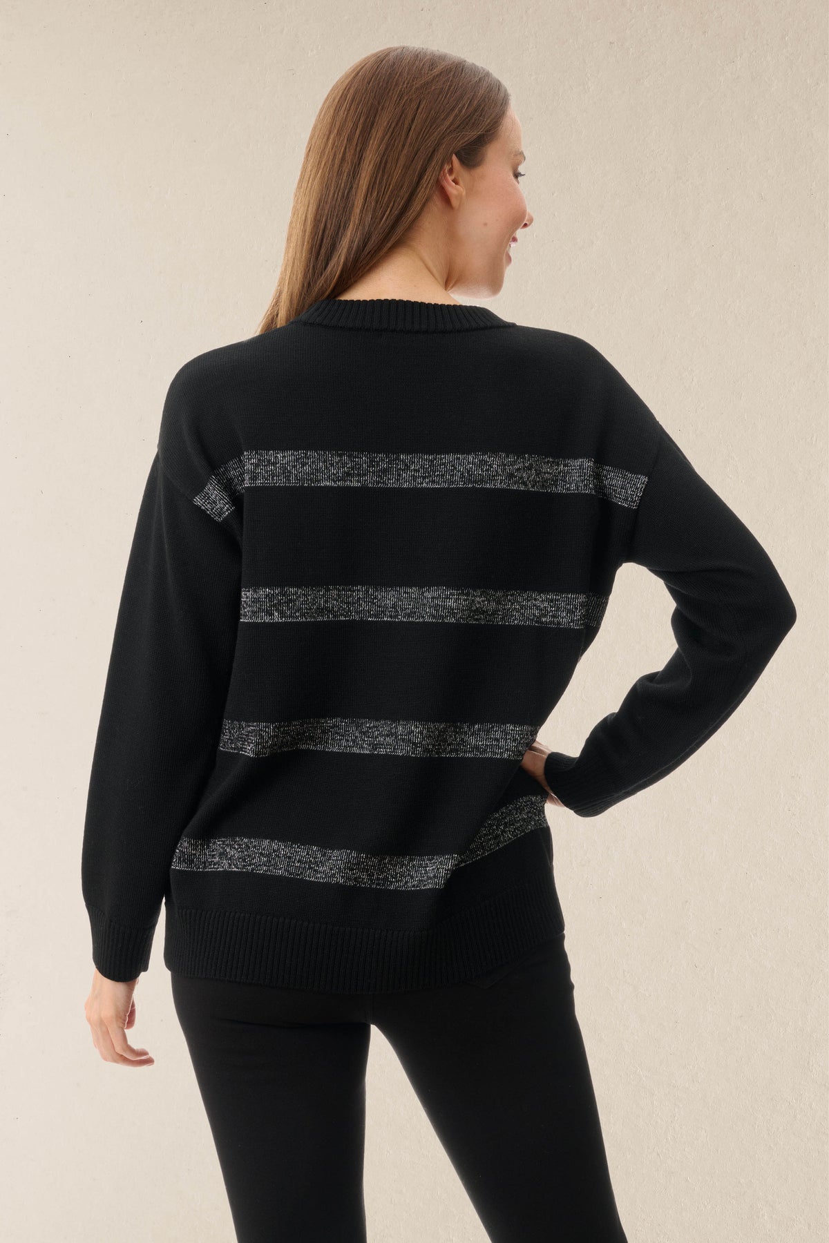 5WL526 - Lurex stripe jumper