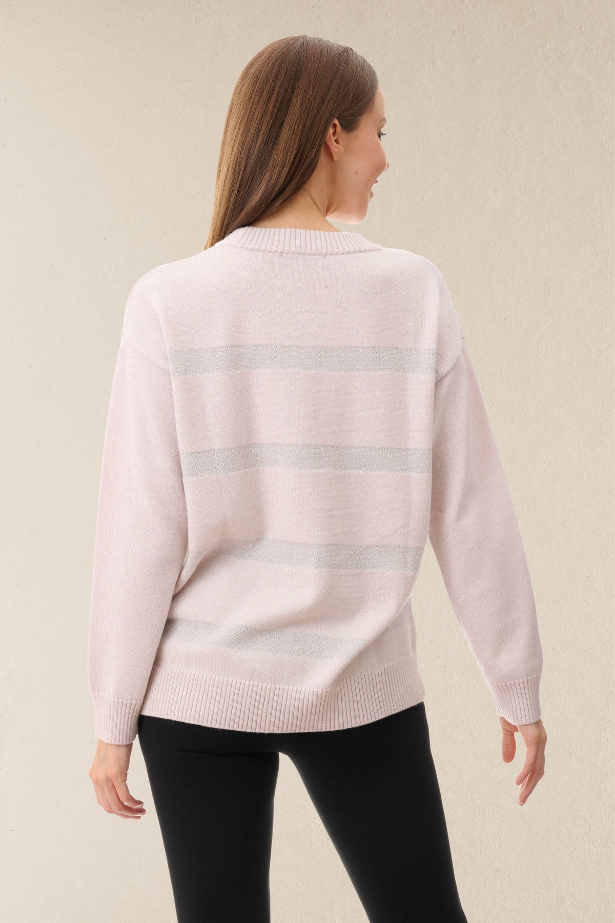 5WL526 - Lurex stripe jumper