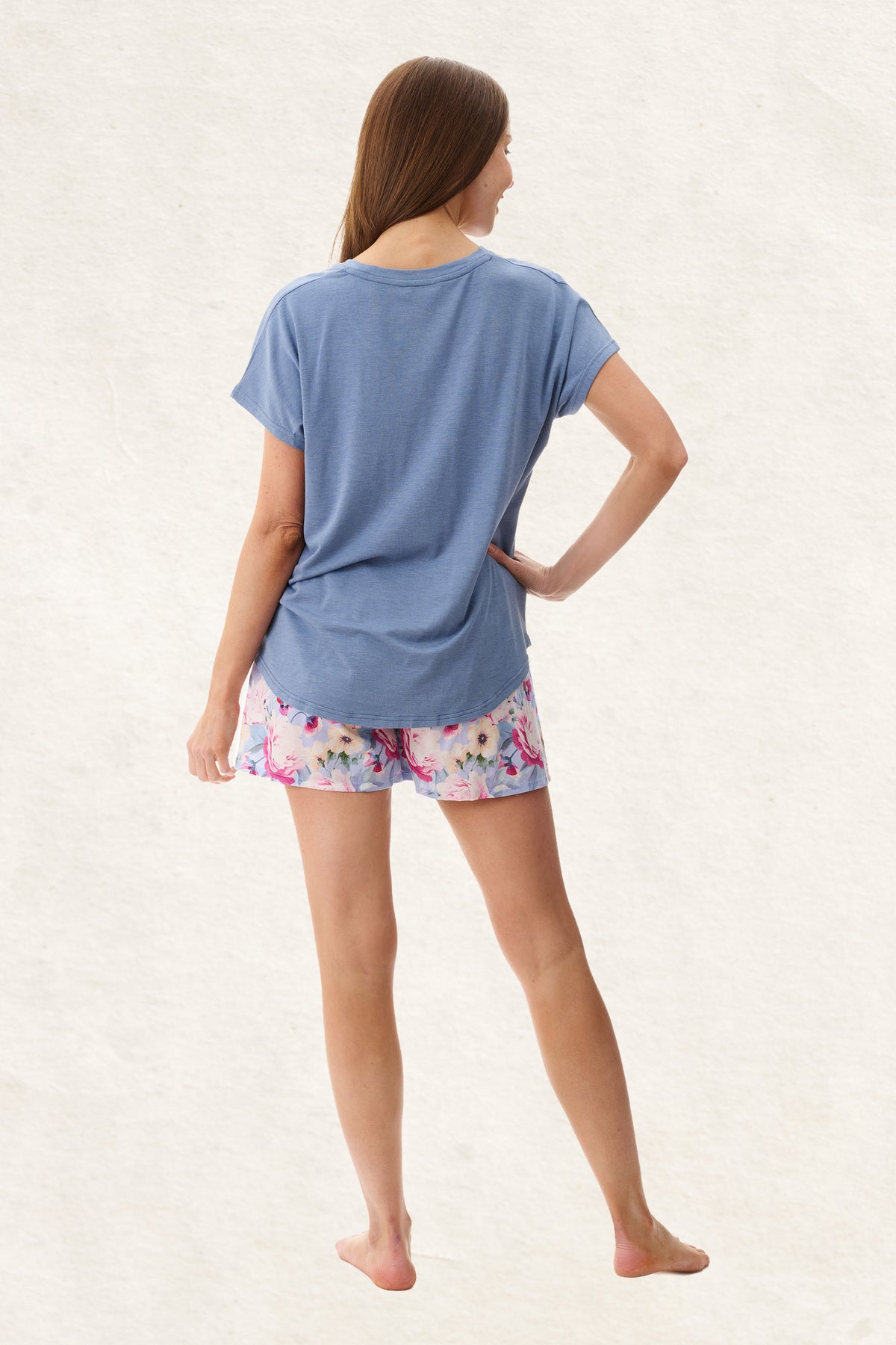 6AC66W - Wendy Knit Top Short Pyjama