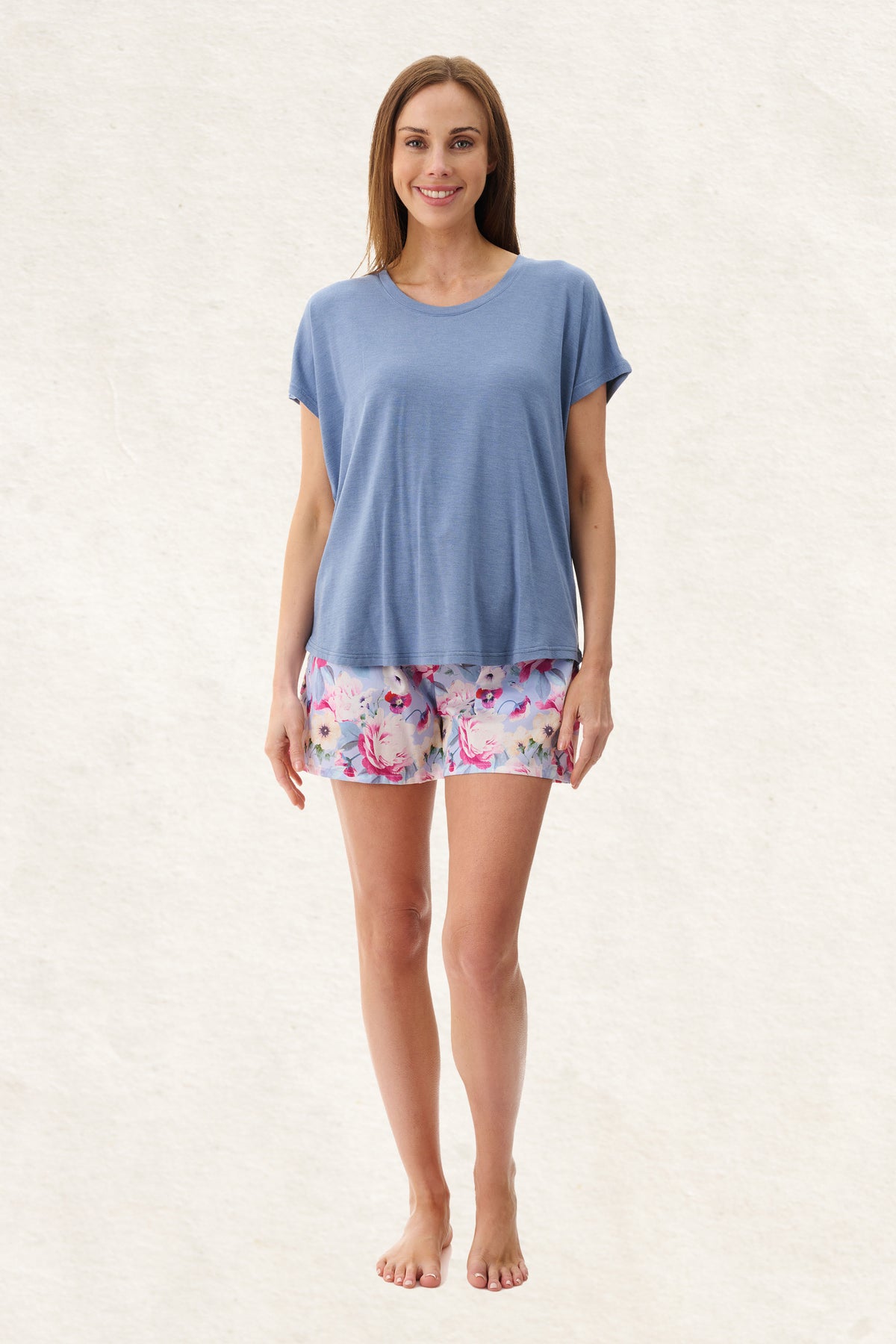 6AC66W - Wendy Knit Top Short Pyjama