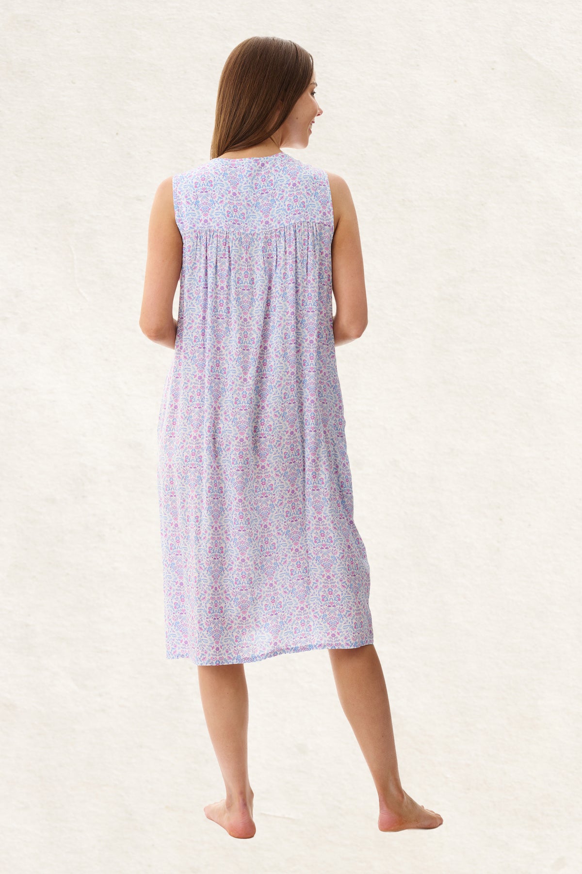 6AF29P - Pearl Sleeveless Short Nightie