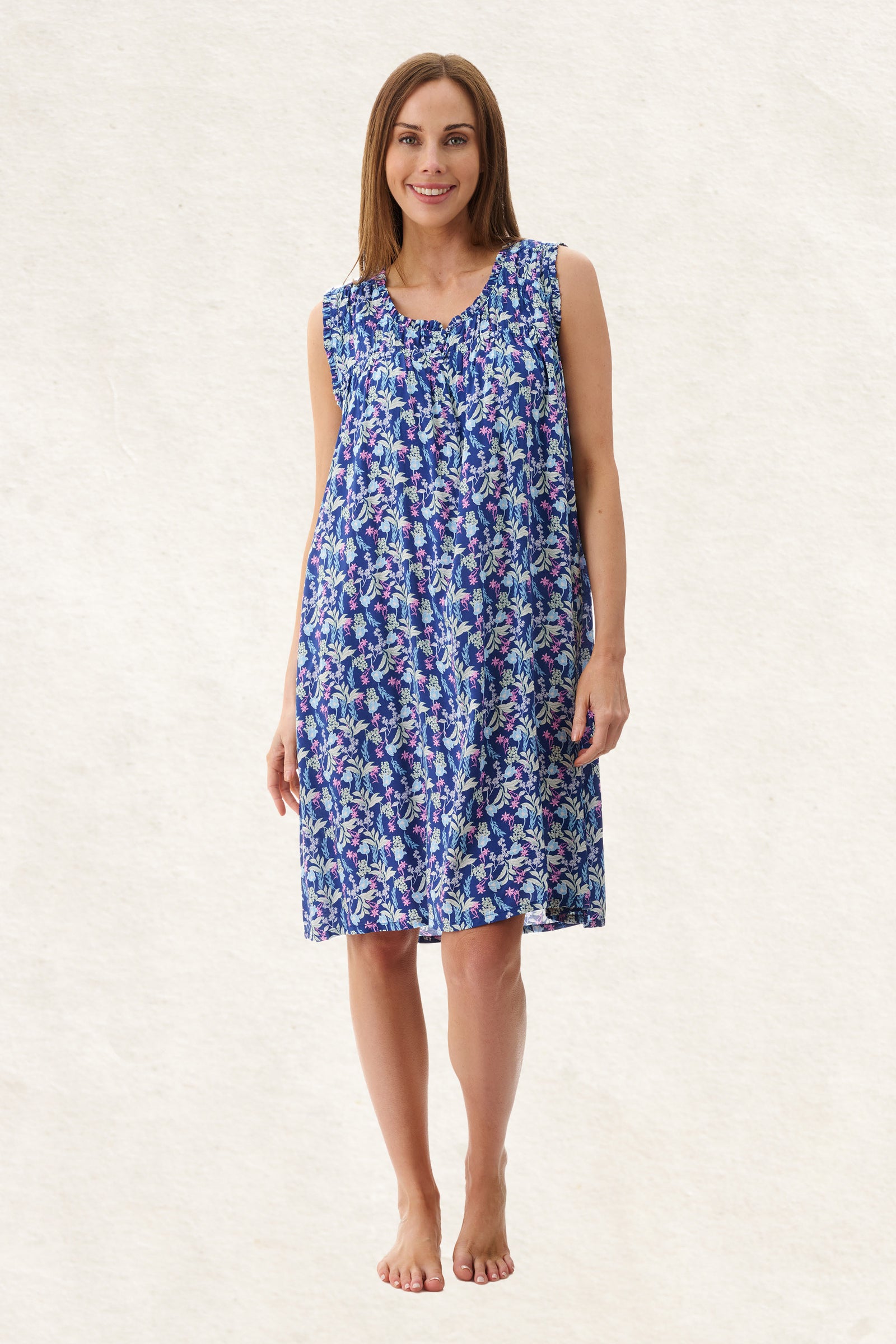 6AF30M - Maria Sleeveless Short Nightie