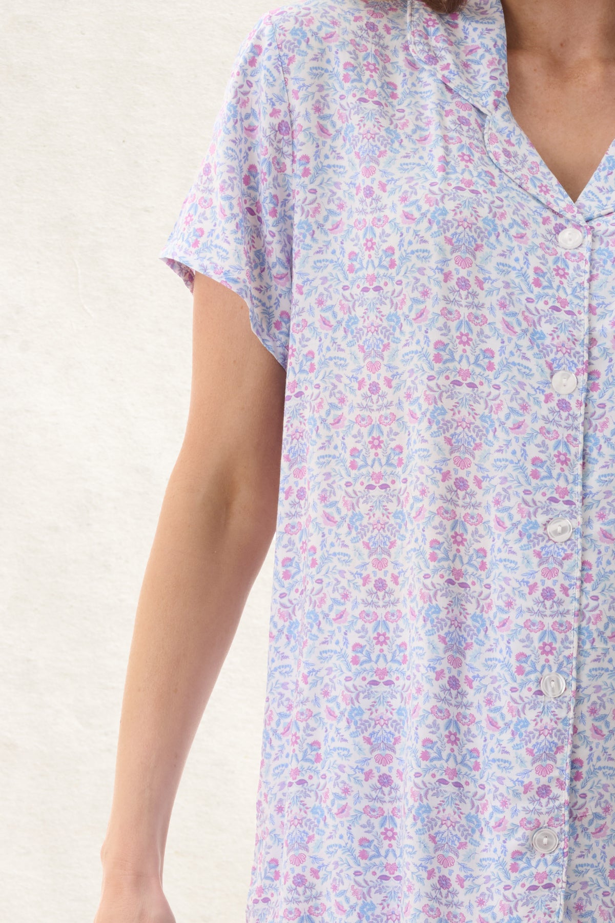 6AF34P - Pearl Capri Pyjama