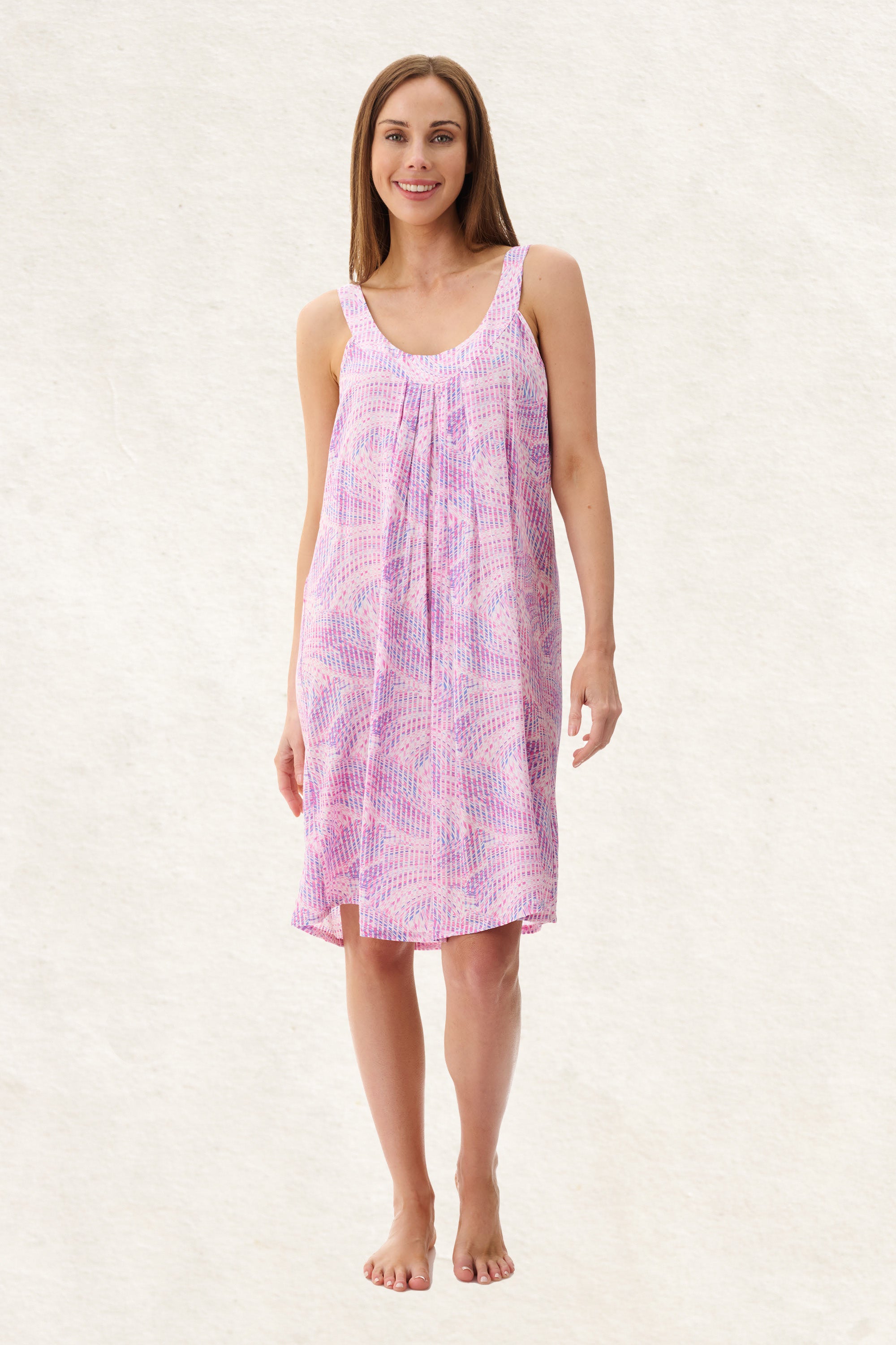 6AF49R - Reese Sleeveless Short Nightie