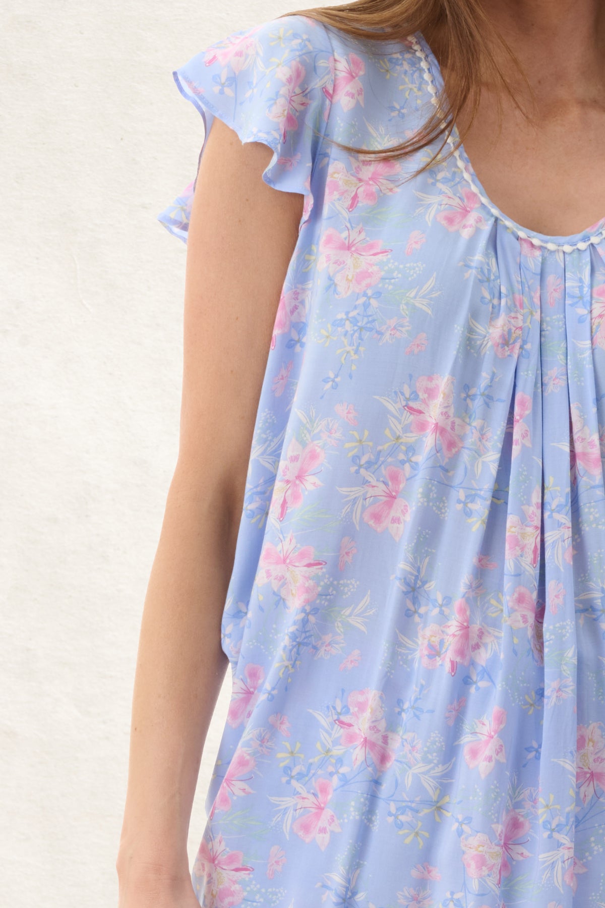 6AF64J - Jessica Flutter Sleeve Capri Pyjama