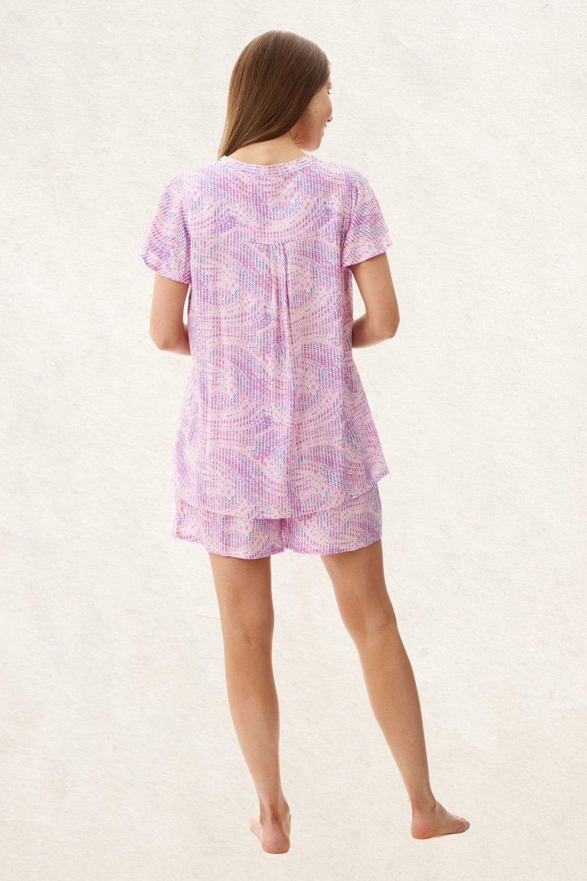 6AF87R - Reese Flutter Sleeve Short Pyjama