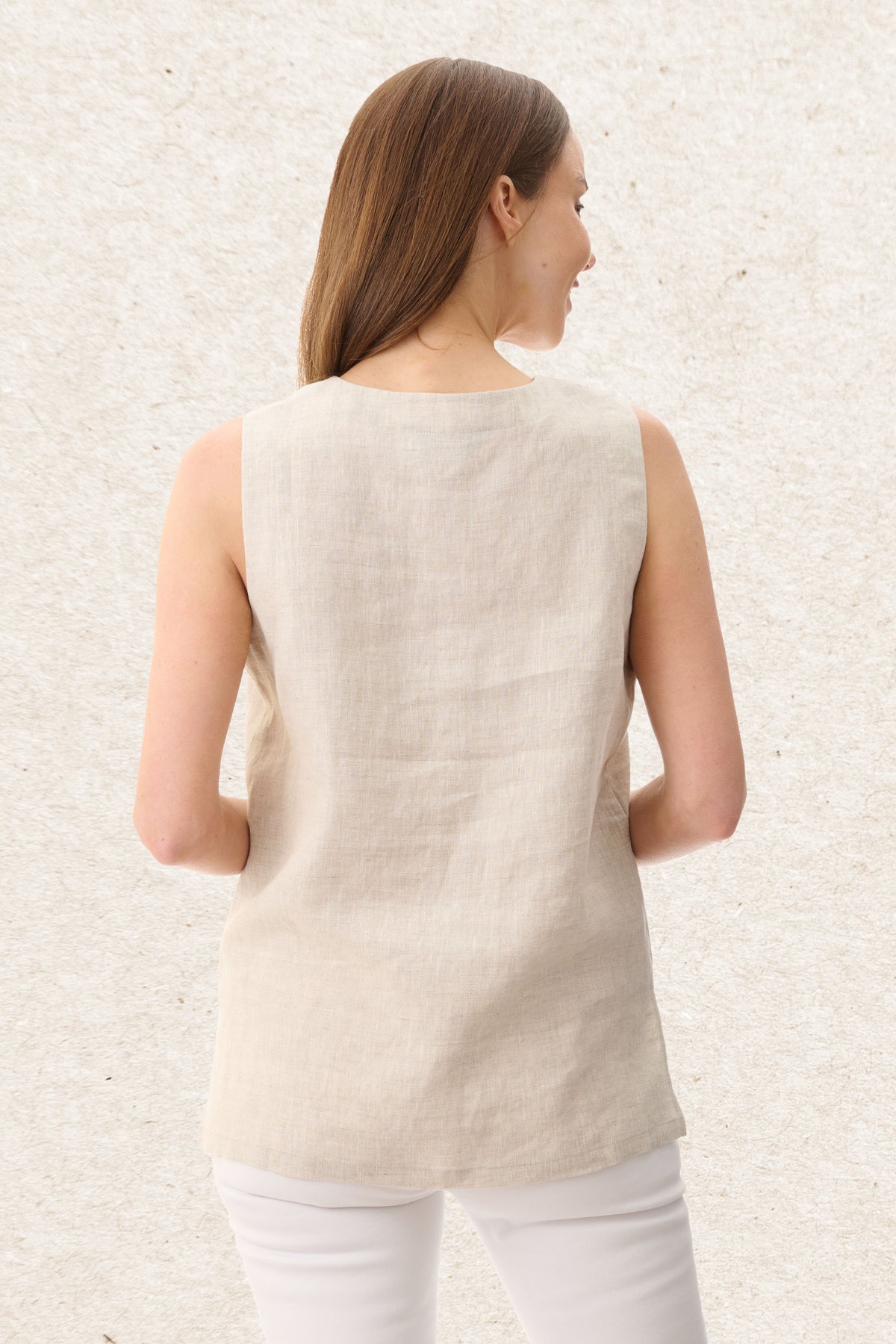 6AL111 - Linen shell top