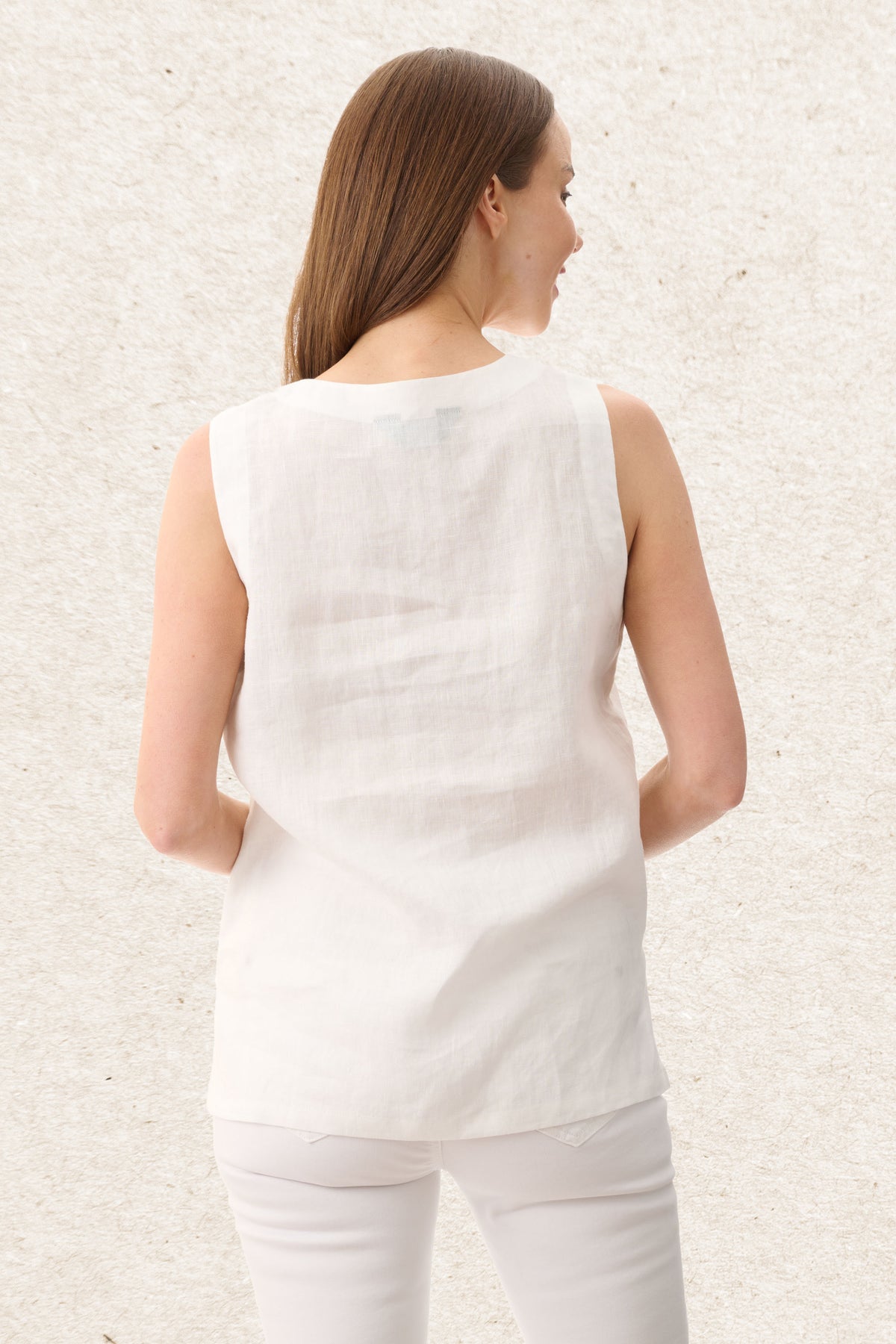 6AL111 - Linen shell top