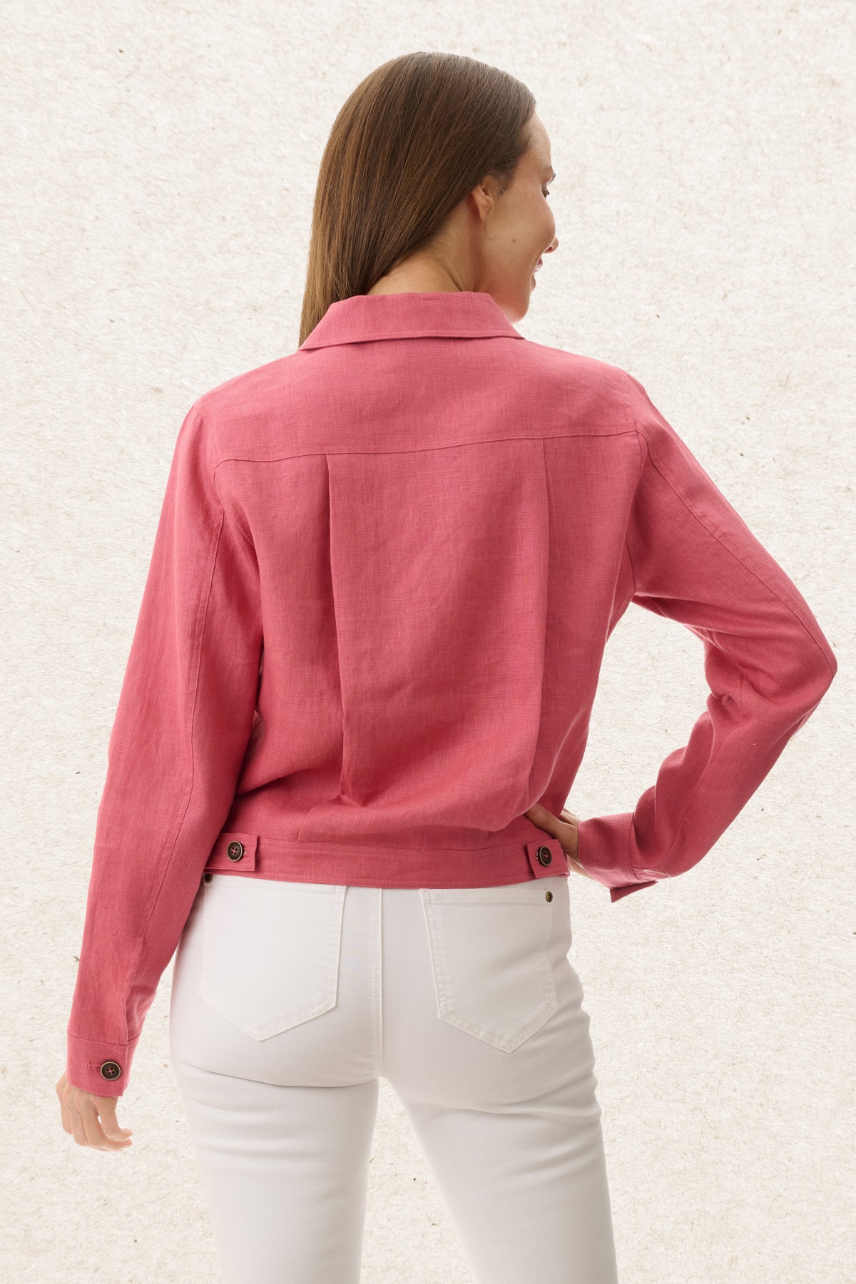 6AL26 - Casual linen jacket