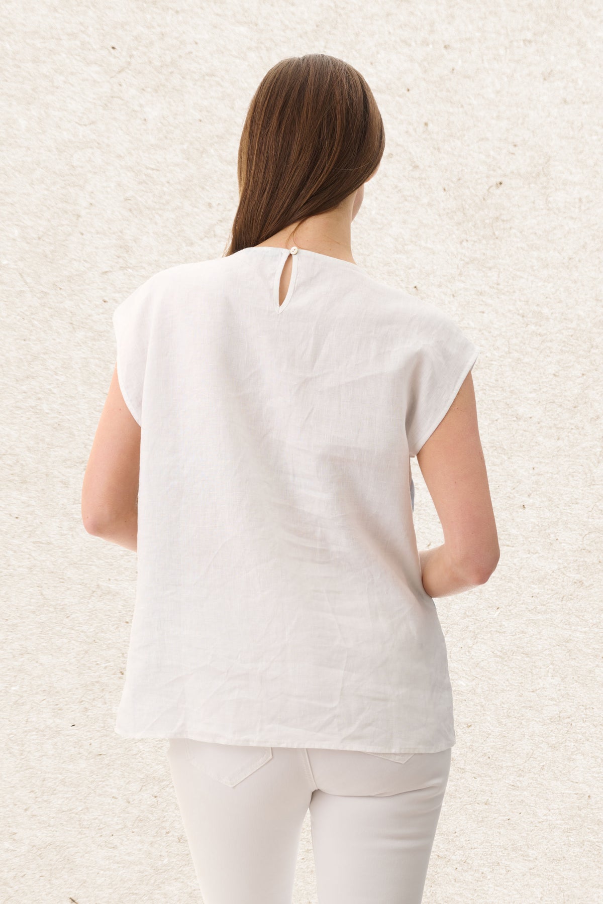 6AL82 - Ocean spliced sleeveless top