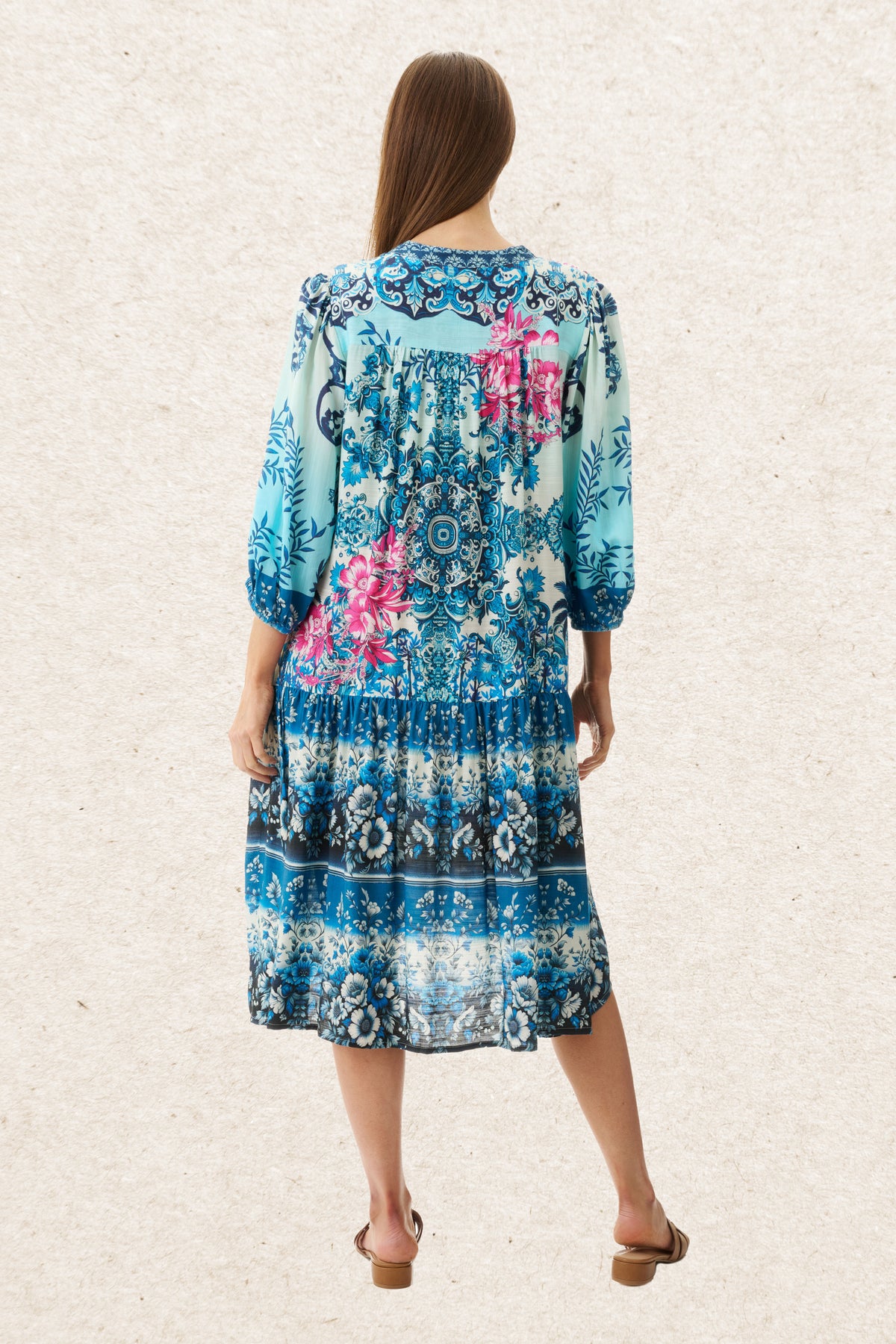 6AR123T - Trema print dress