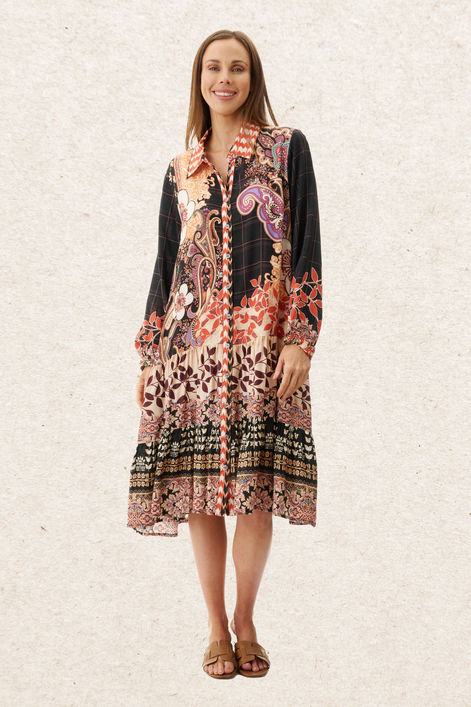 6AR23H - Hamilton collared dress