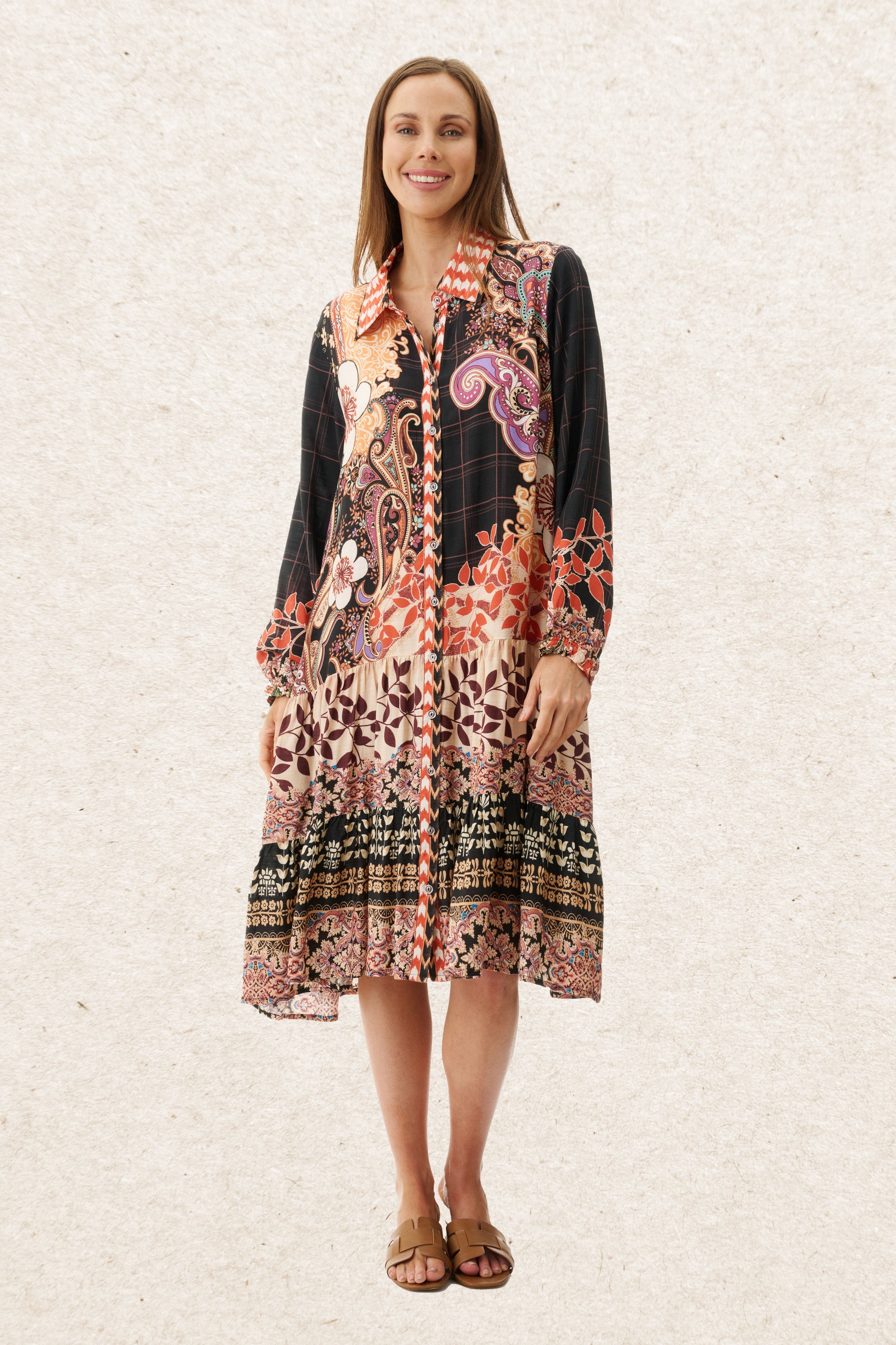 6AR23H - Hamilton collared dress