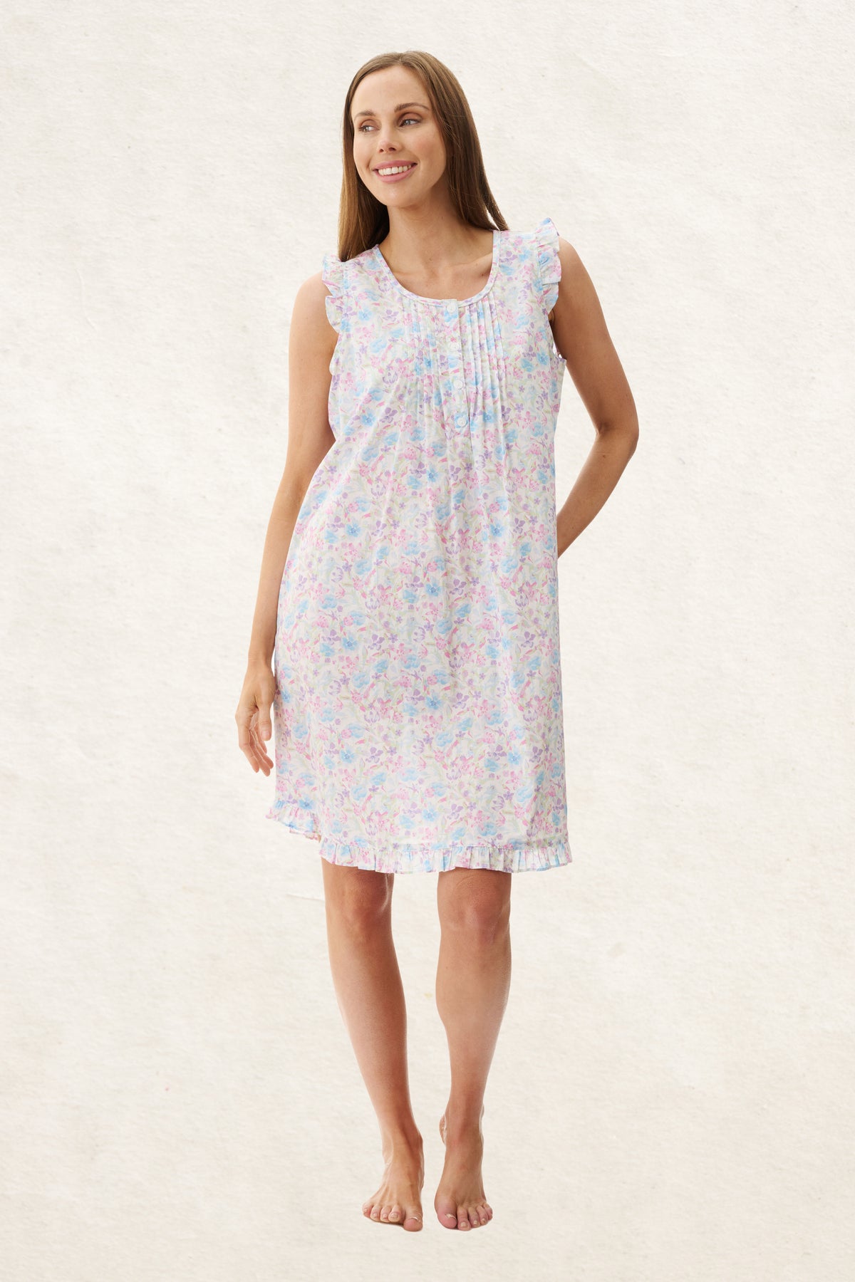 6BV14F - Faye Sleeveless Short Nightie