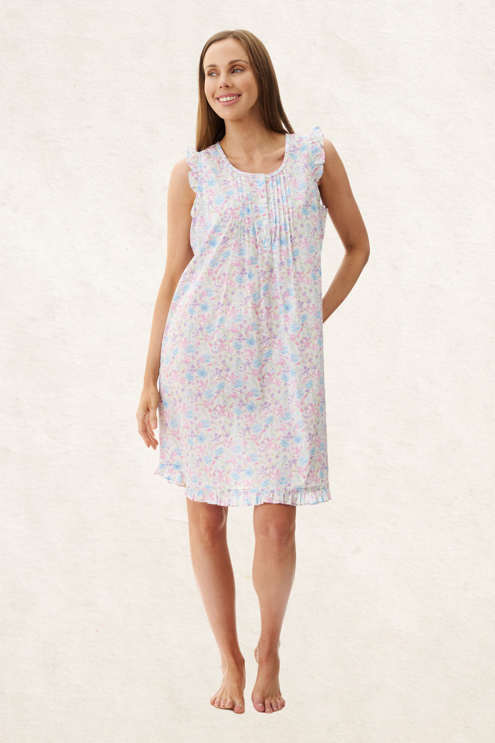 6BV14F - Faye Sleeveless Short Nightie