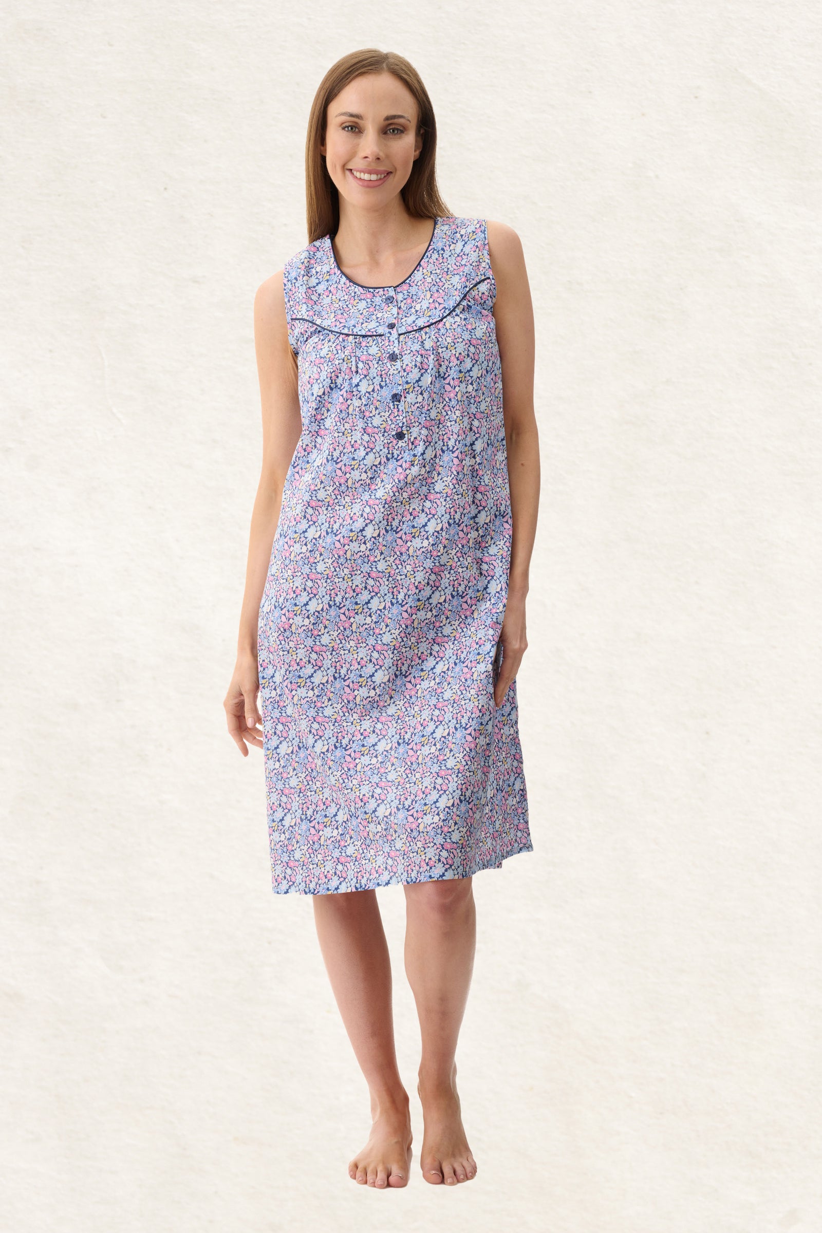 6BV15D - Daisy Sleeveless Short Nightie