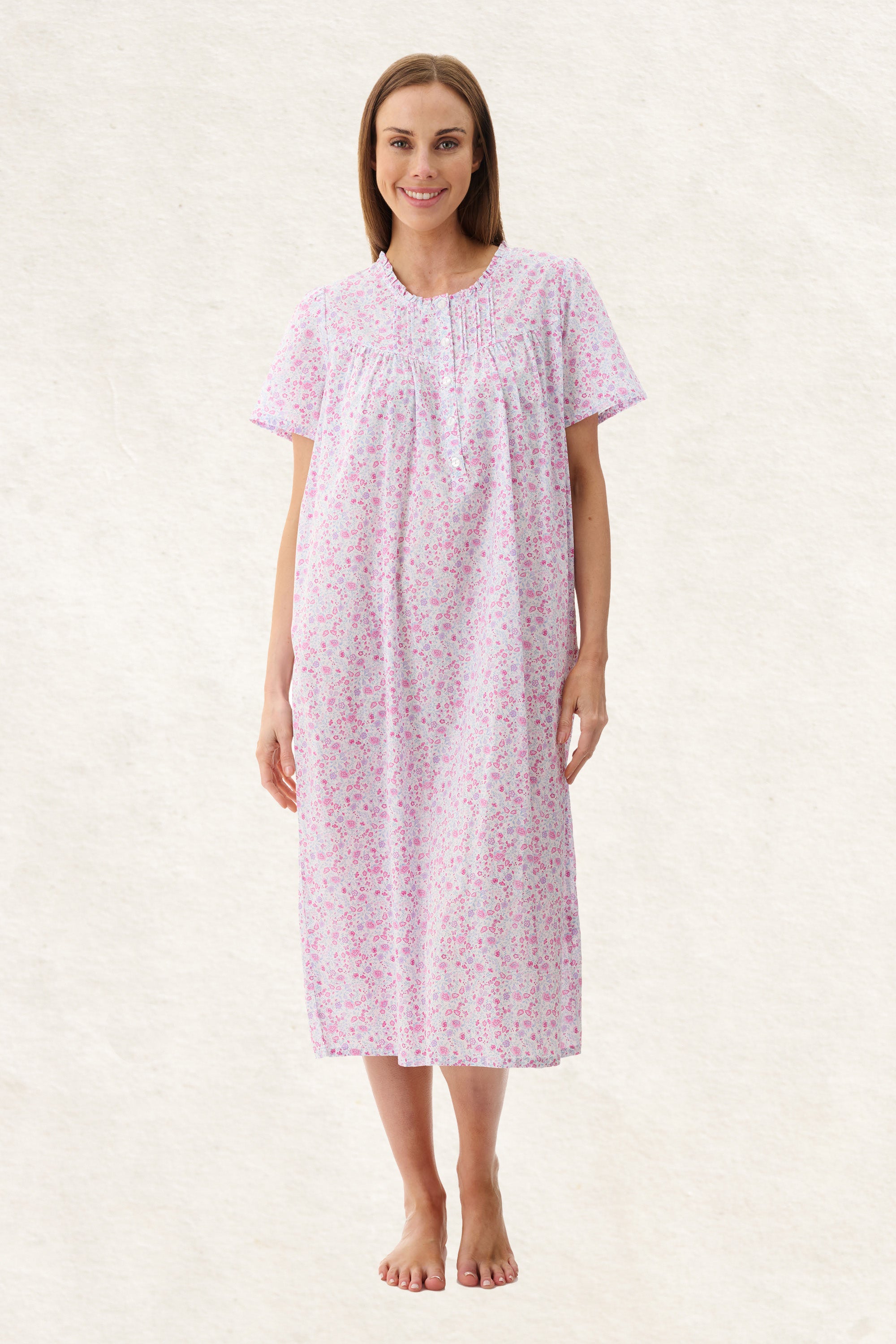 6BV39B - Brodie Short Sleeve Mid Nightie