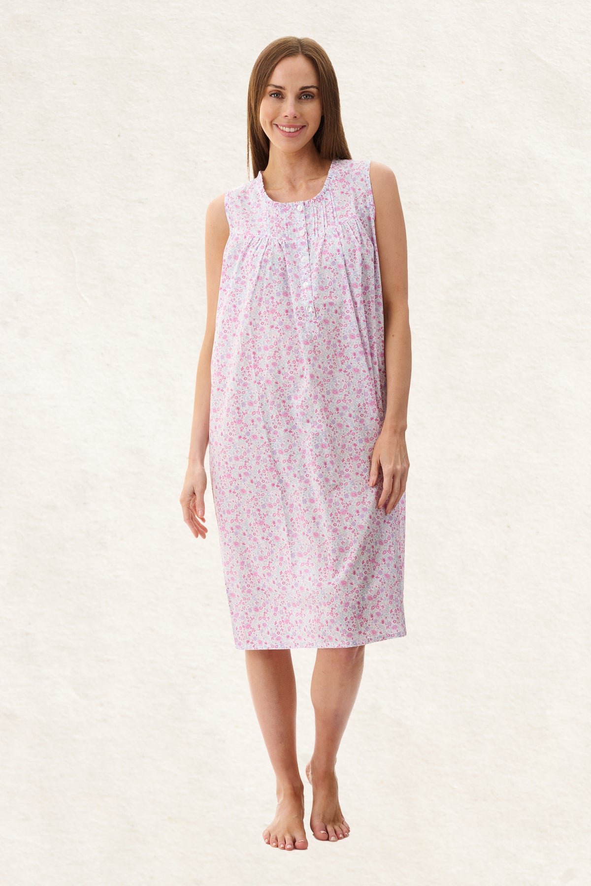 6BV42B - Brodie Sleeveless Short Nightie