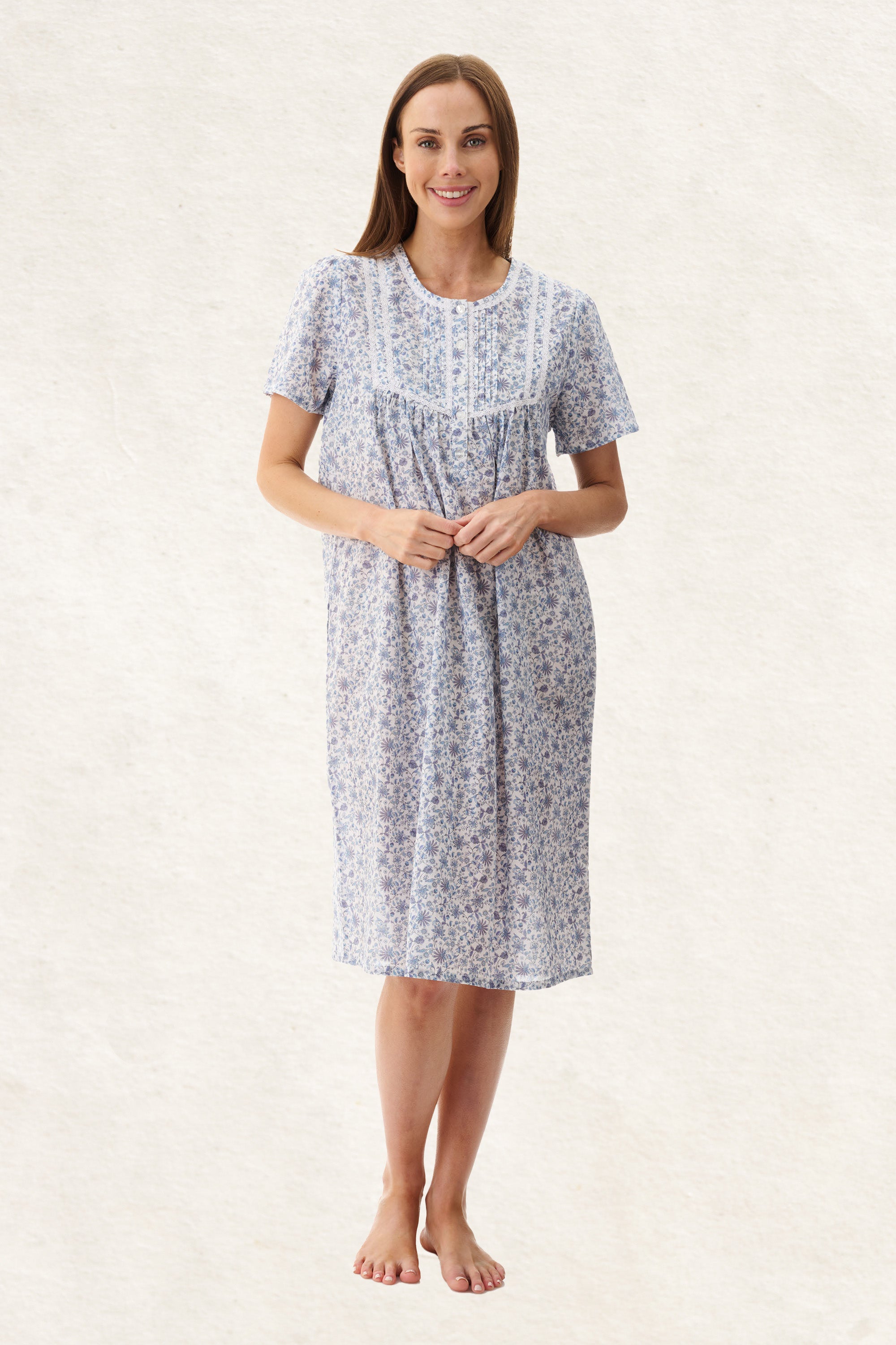6BV47A - Astrid Short Sleeve Short Nightie