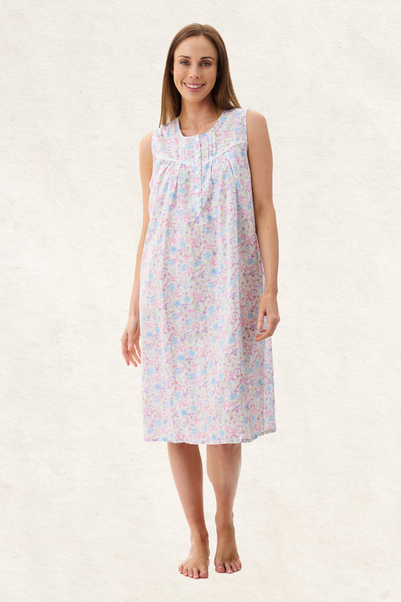 6BV94F - Faye Sleeveless Short Nightie