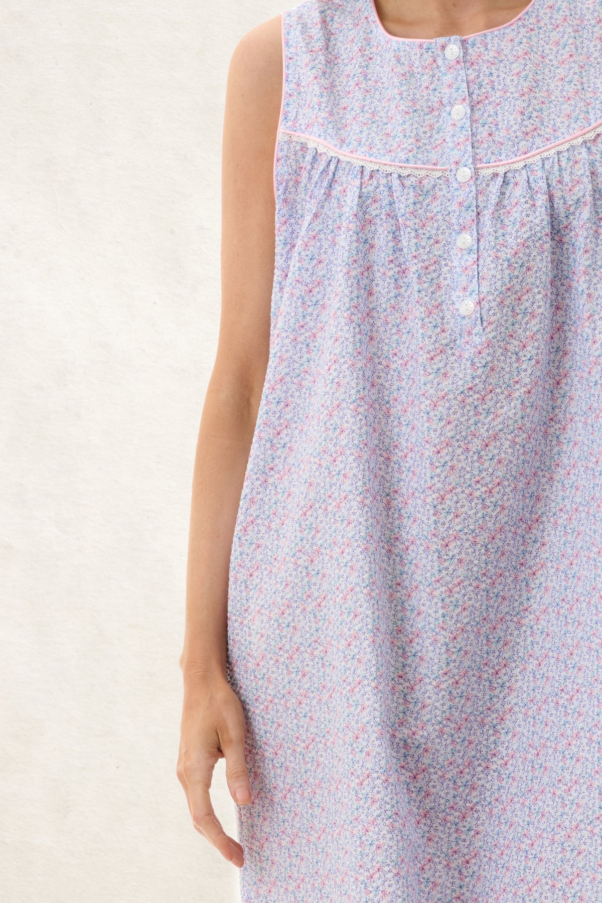 6CU50G - Grace Sleeveless Short Nightie