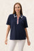 6JR25 - Contrast zip polo