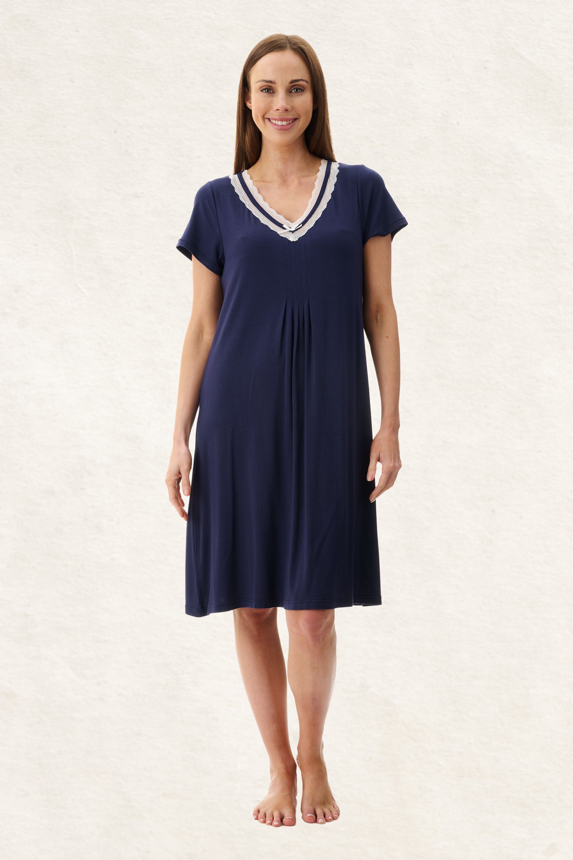 6LE93 - Short Sleeve Short Nightie