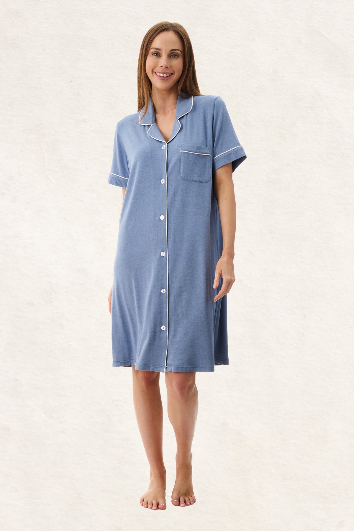 6LE98 - Short Sleeve Short Sleepshirt