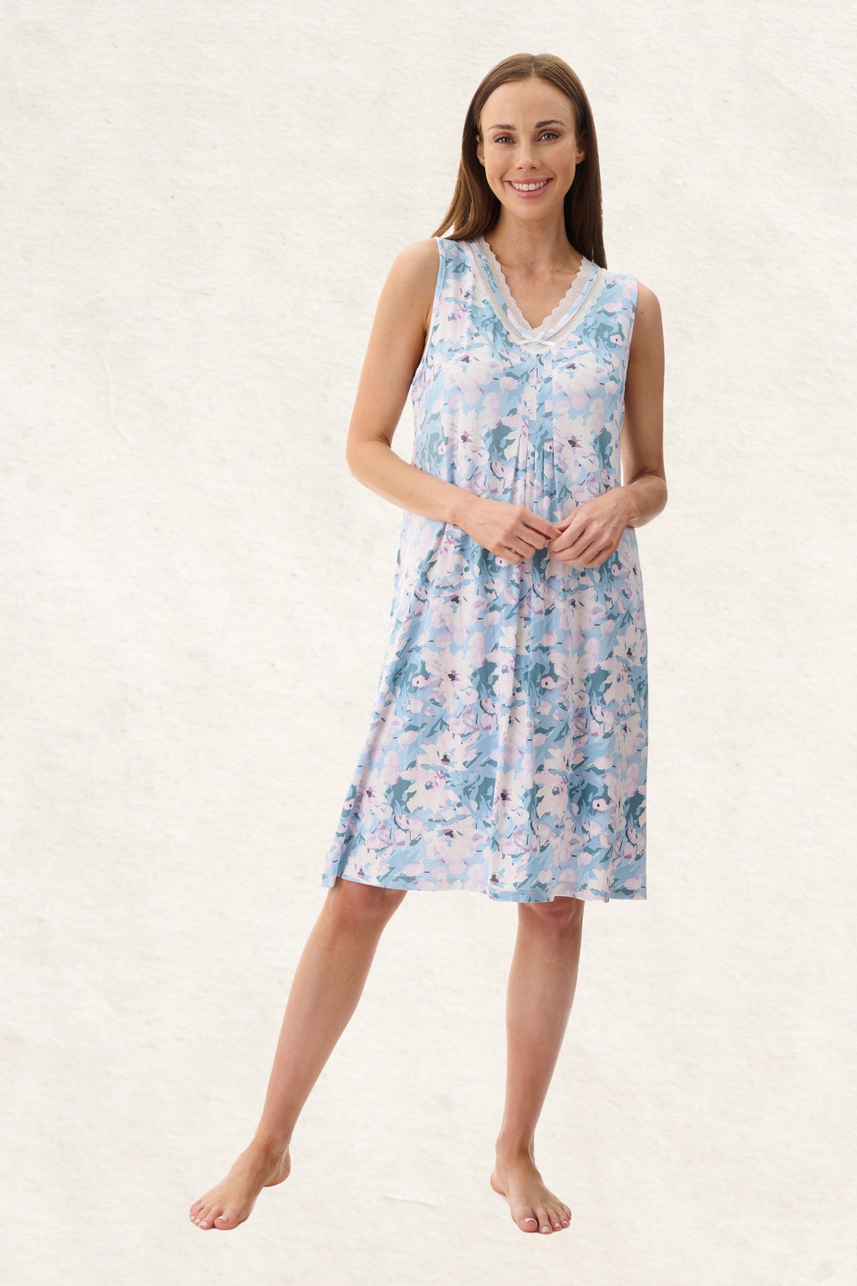 6LG92A - Amelia Sleeveless Short Nightie