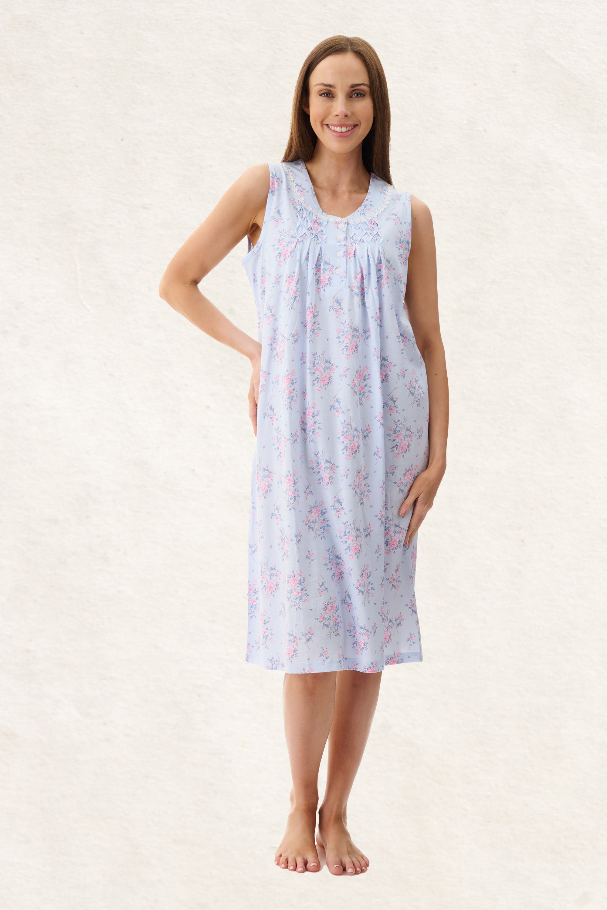 6LP04K - Kym Sleeveless Short Nightie