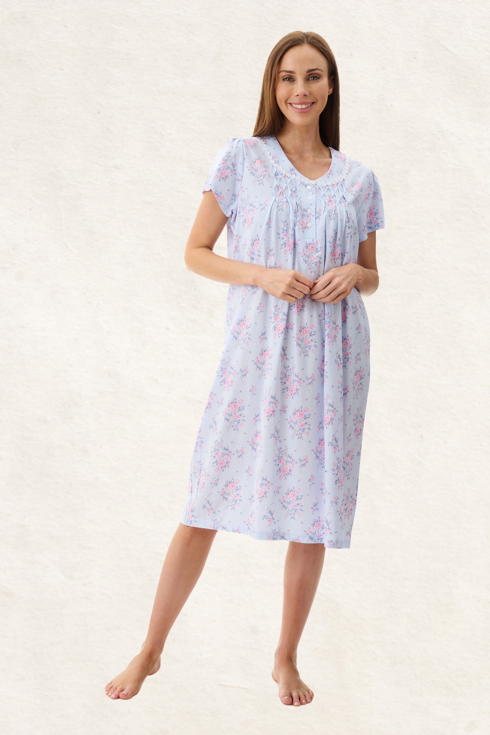 6LP06K - Kym Short Sleeve Short Nightie