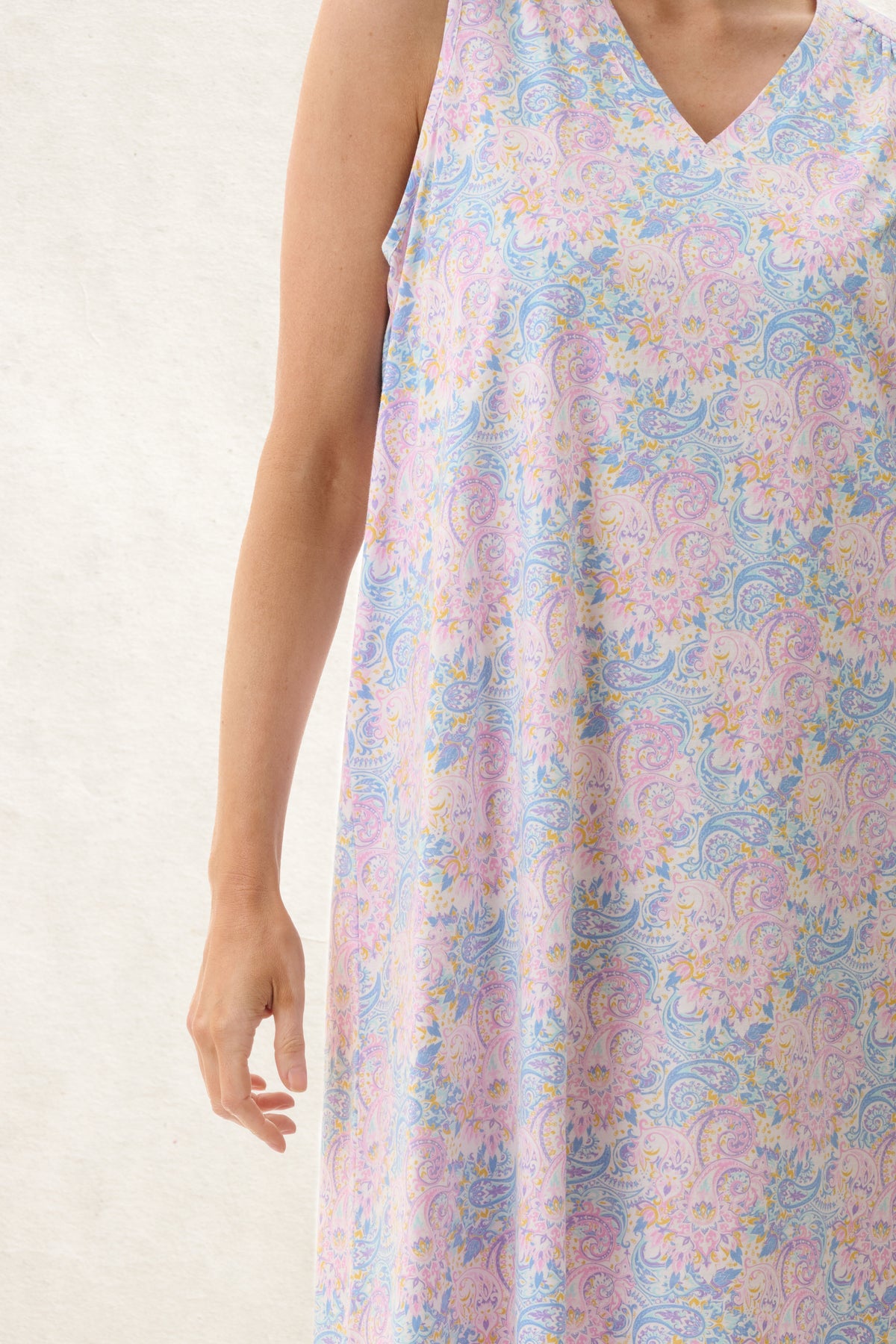 6LP09O - Ocean Sleeveless Short Nightie