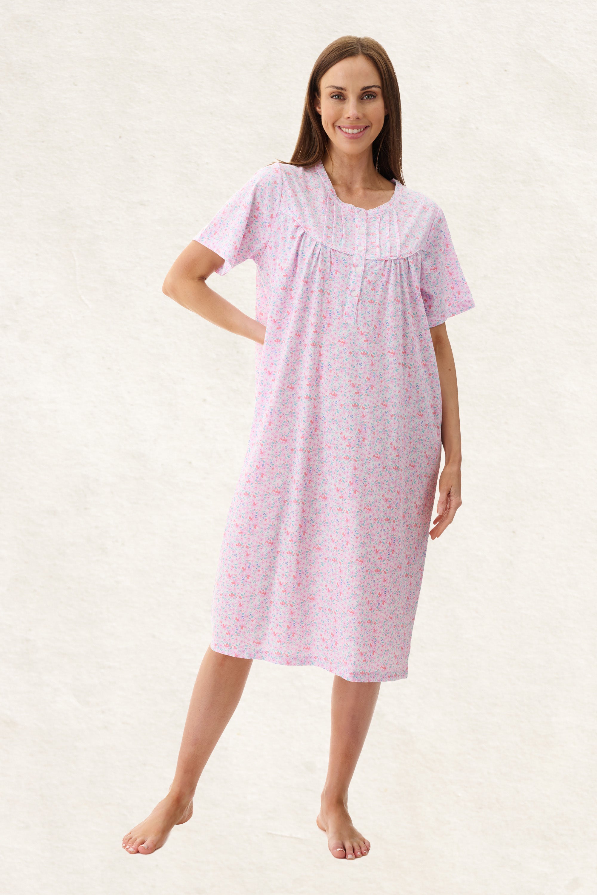 6LP16C - Connie Short Sleeve Short Nightie