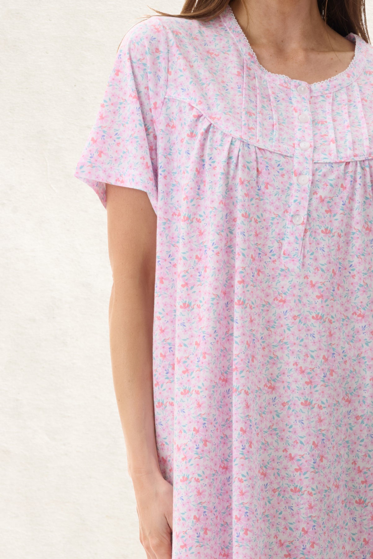 6LP16C - Connie Short Sleeve Short Nightie